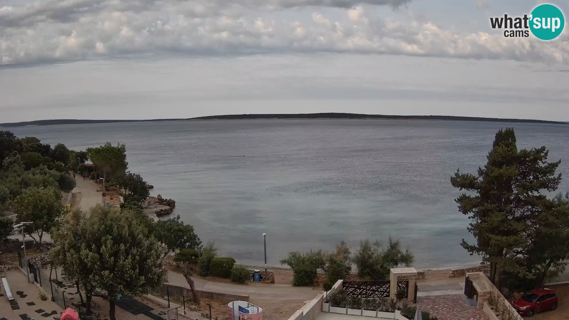 Webcam Strand Male Mandre – Liveblick von der Insel Pag
