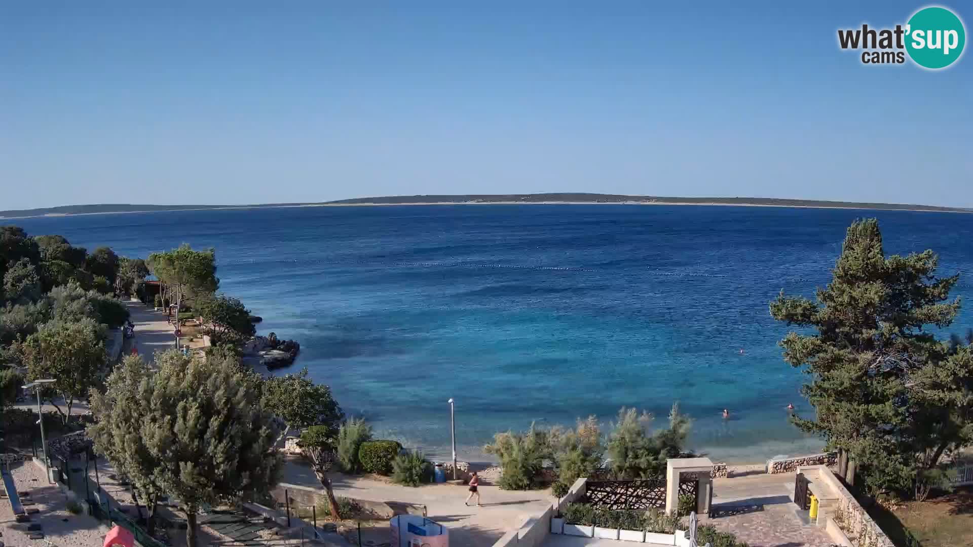 Webcam Strand Male Mandre – Liveblick von der Insel Pag