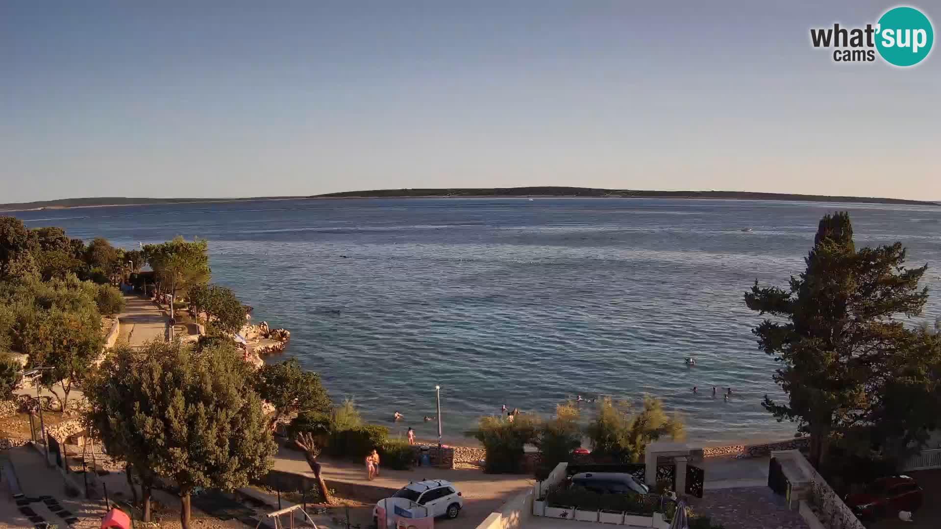 Webcam Plaža Male Mandre – Diretta dalla spiaggia sull’isola di Pag