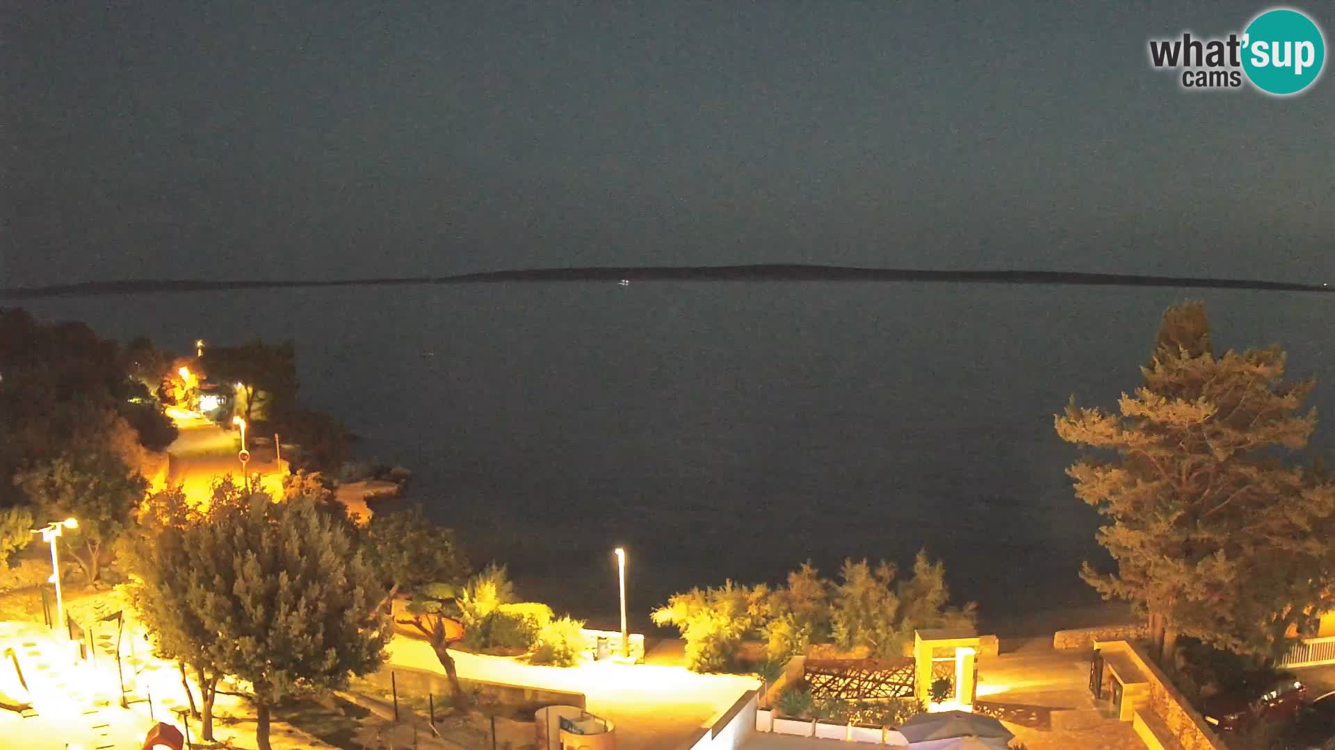 Webcam Strand Male Mandre – Liveblick von der Insel Pag