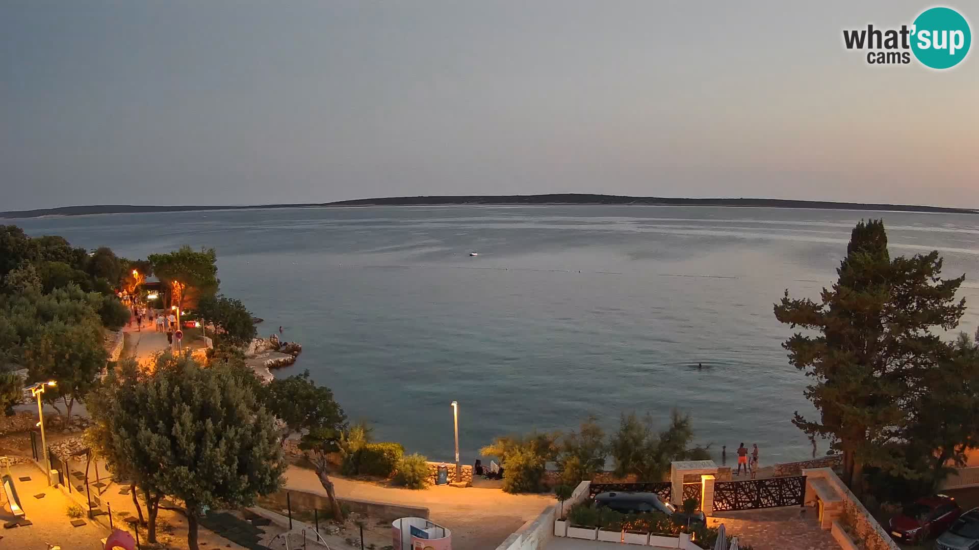 Webcam Plaža Male Mandre – Diretta dalla spiaggia sull’isola di Pag