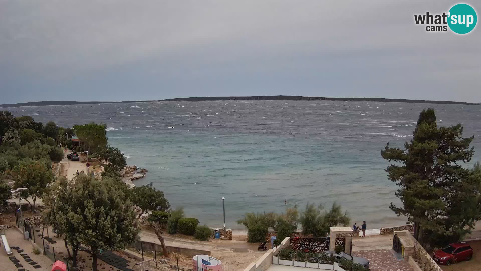 Webcam Plaža Male Mandre – Diretta dalla spiaggia sull’isola di Pag