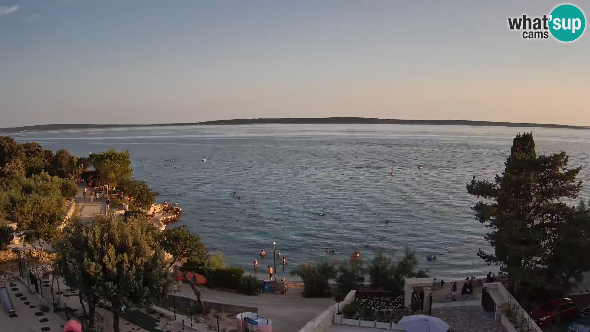 Webcam Plaža Male Mandre – Live View from Pag Island