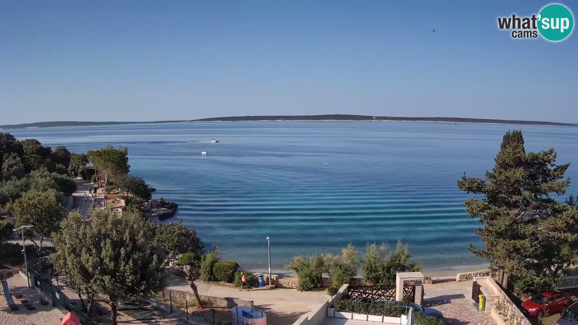 Webcam Plaža Male Mandre – Live View from Pag Island