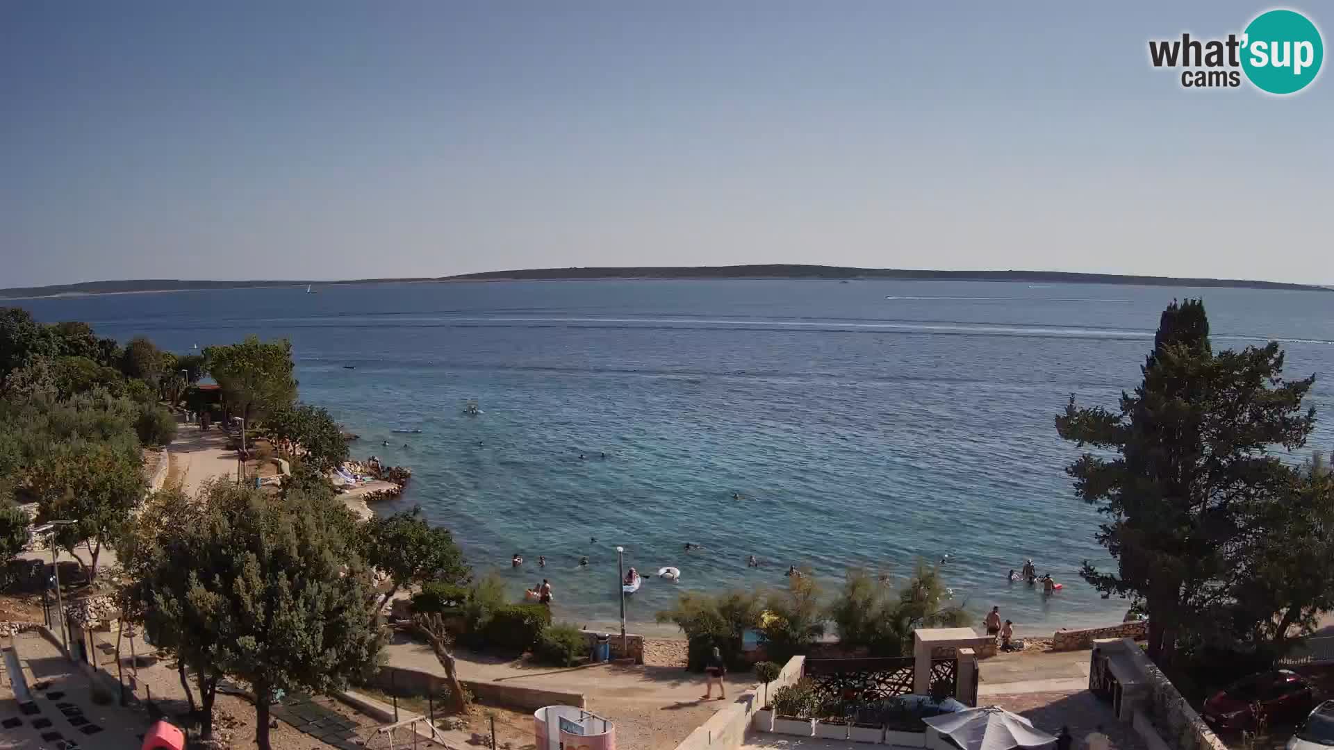 Webcam Plaža Male Mandre – Live View from Pag Island
