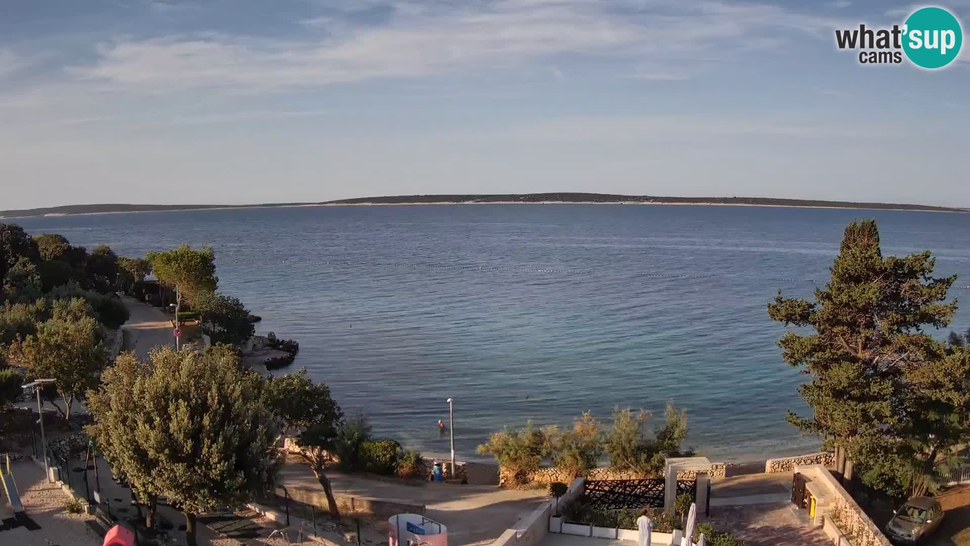 Webcam Plaža Male Mandre – Live View from Pag Island
