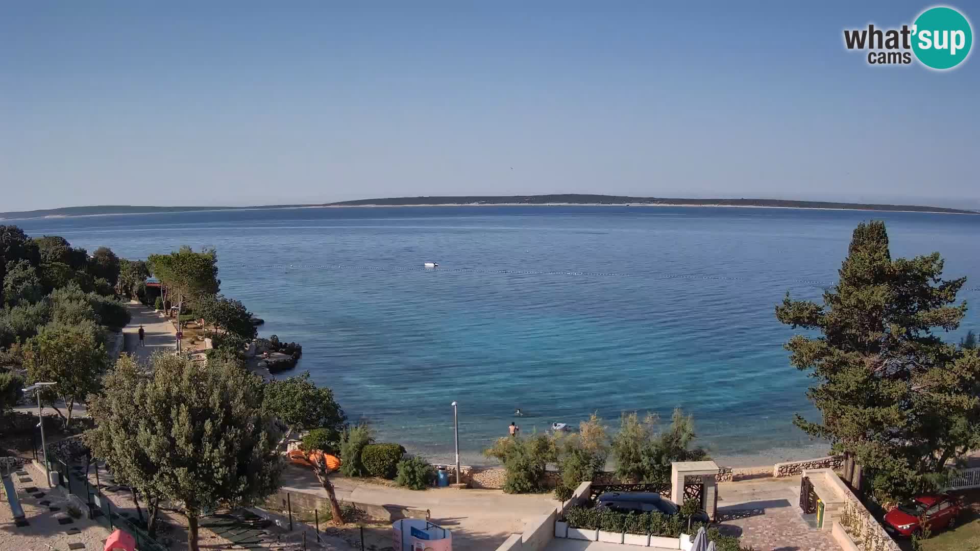 Webcam Plaža Male Mandre – Live View from Pag Island