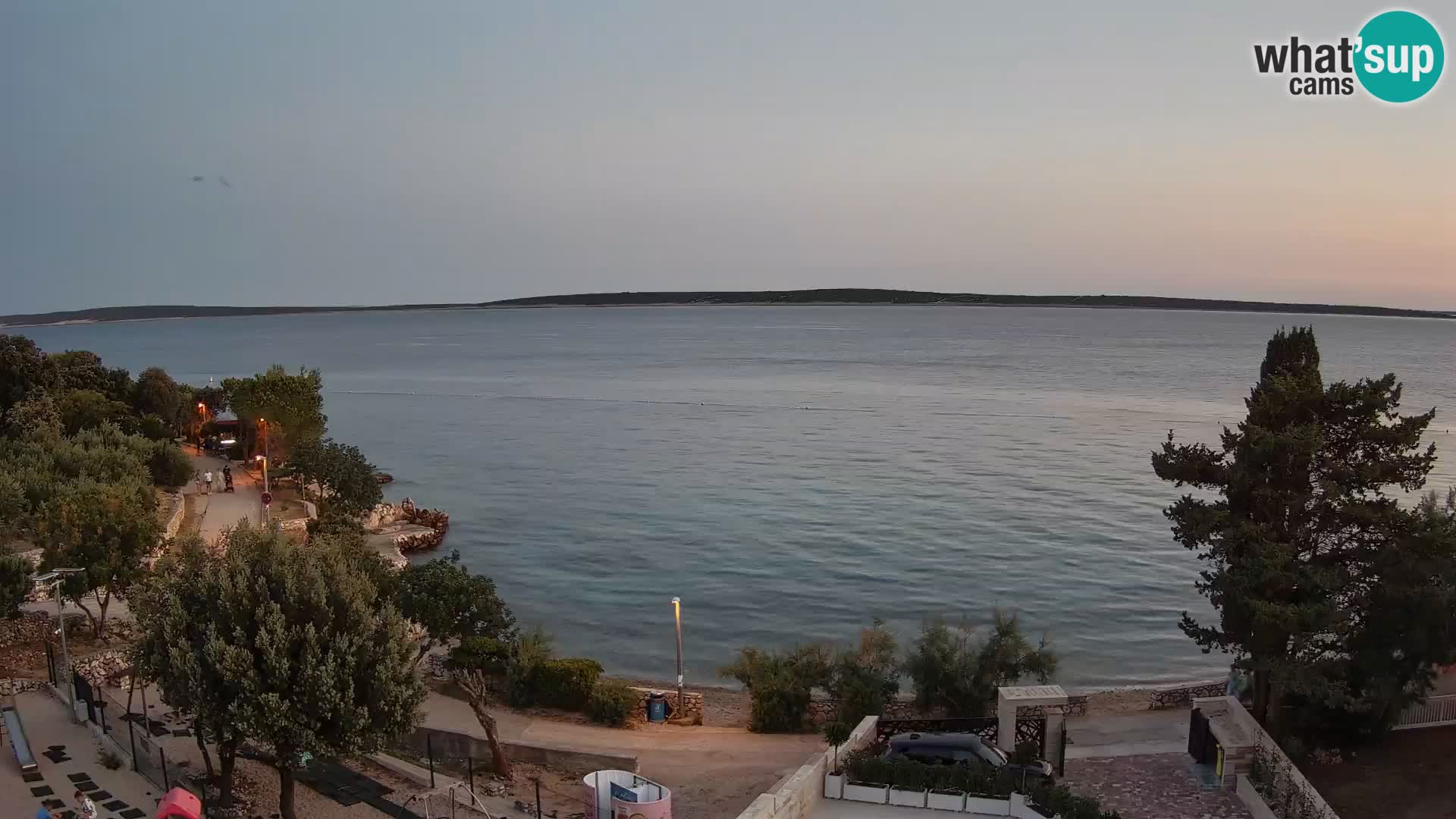 Webcam Plaža Male Mandre – Live View from Pag Island