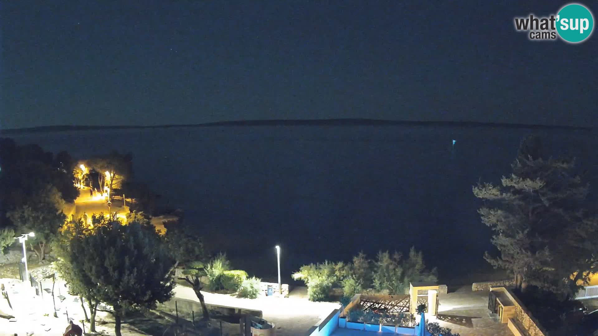 Webcam Strand Male Mandre – Liveblick von der Insel Pag