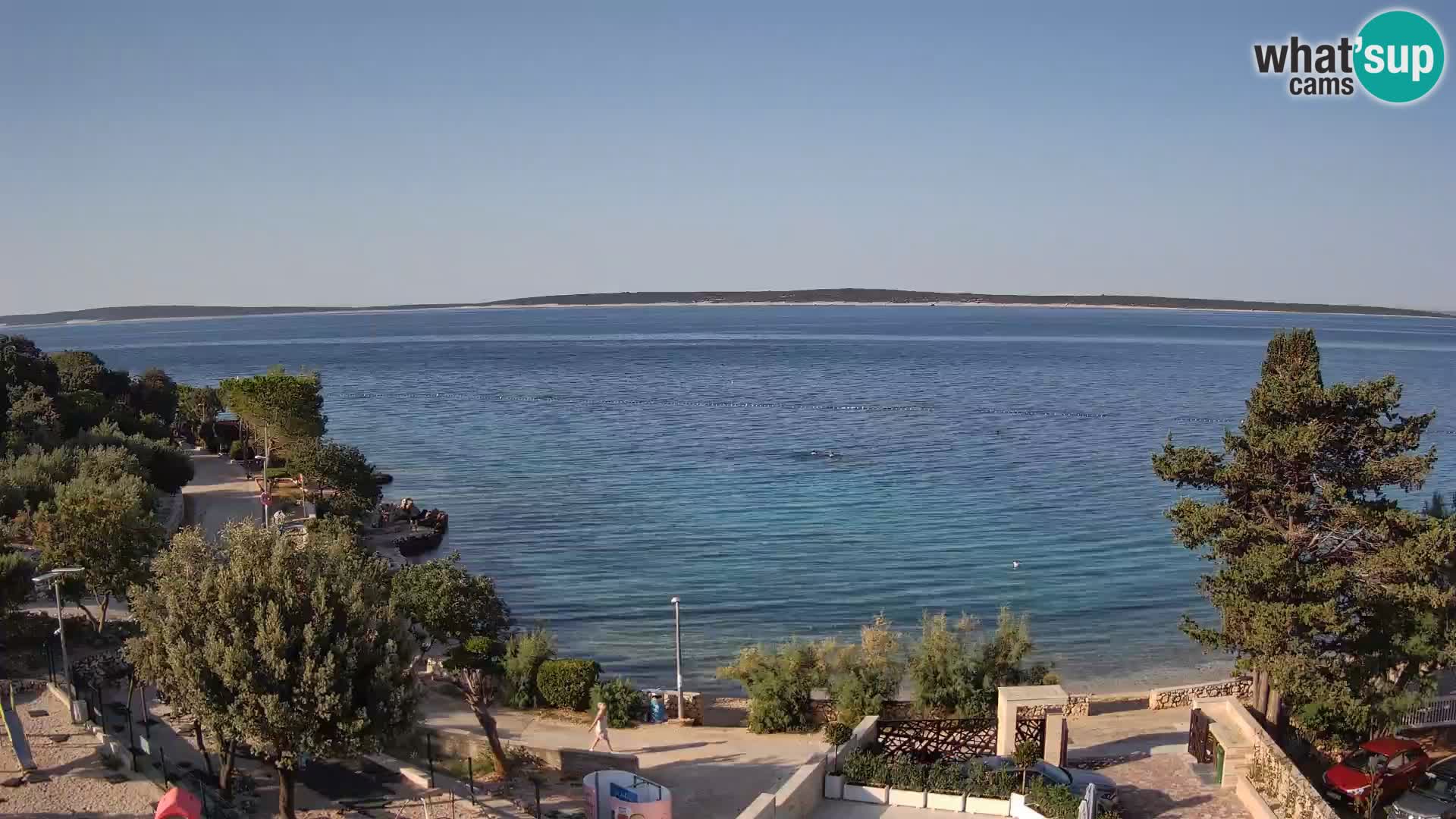 Webcam Plaža Male Mandre – Live View from Pag Island