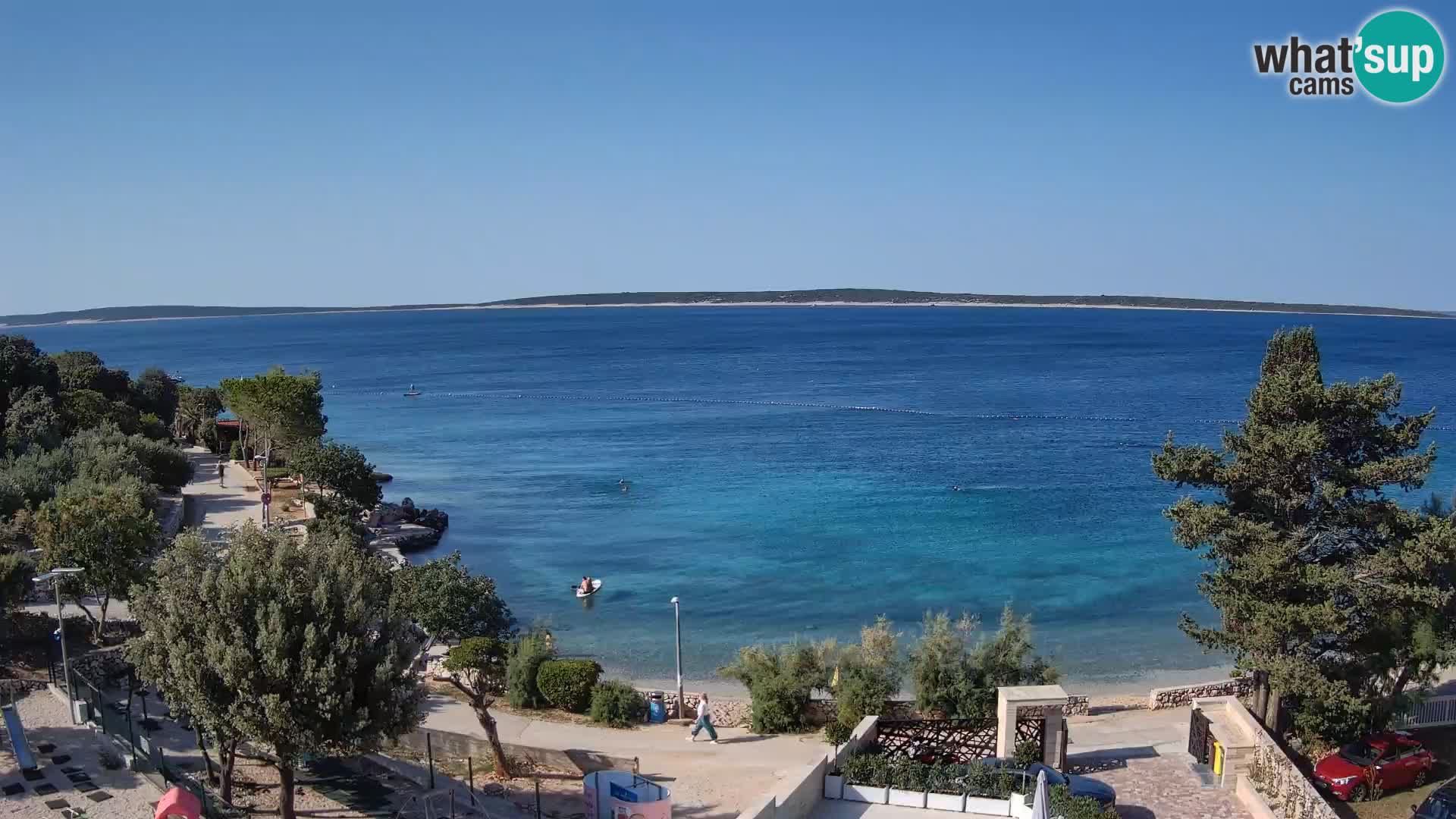 Webcam Plaža Male Mandre – Diretta dalla spiaggia sull’isola di Pag
