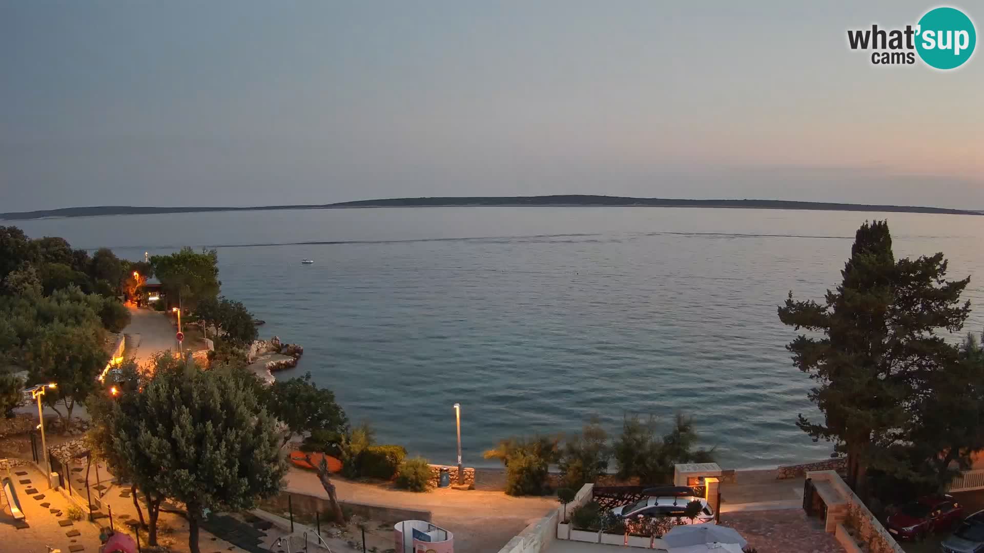 Webcam Plaža Male Mandre – Diretta dalla spiaggia sull’isola di Pag