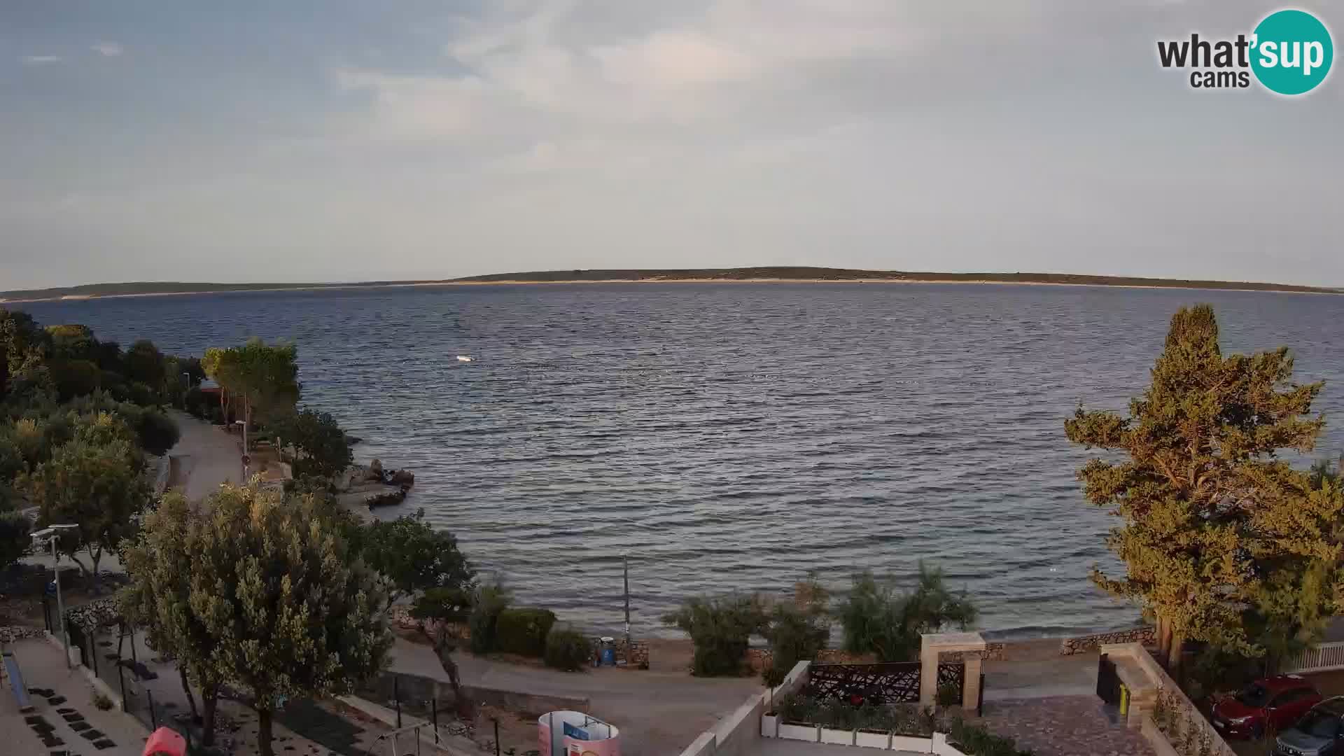 Webcam Strand Male Mandre – Liveblick von der Insel Pag