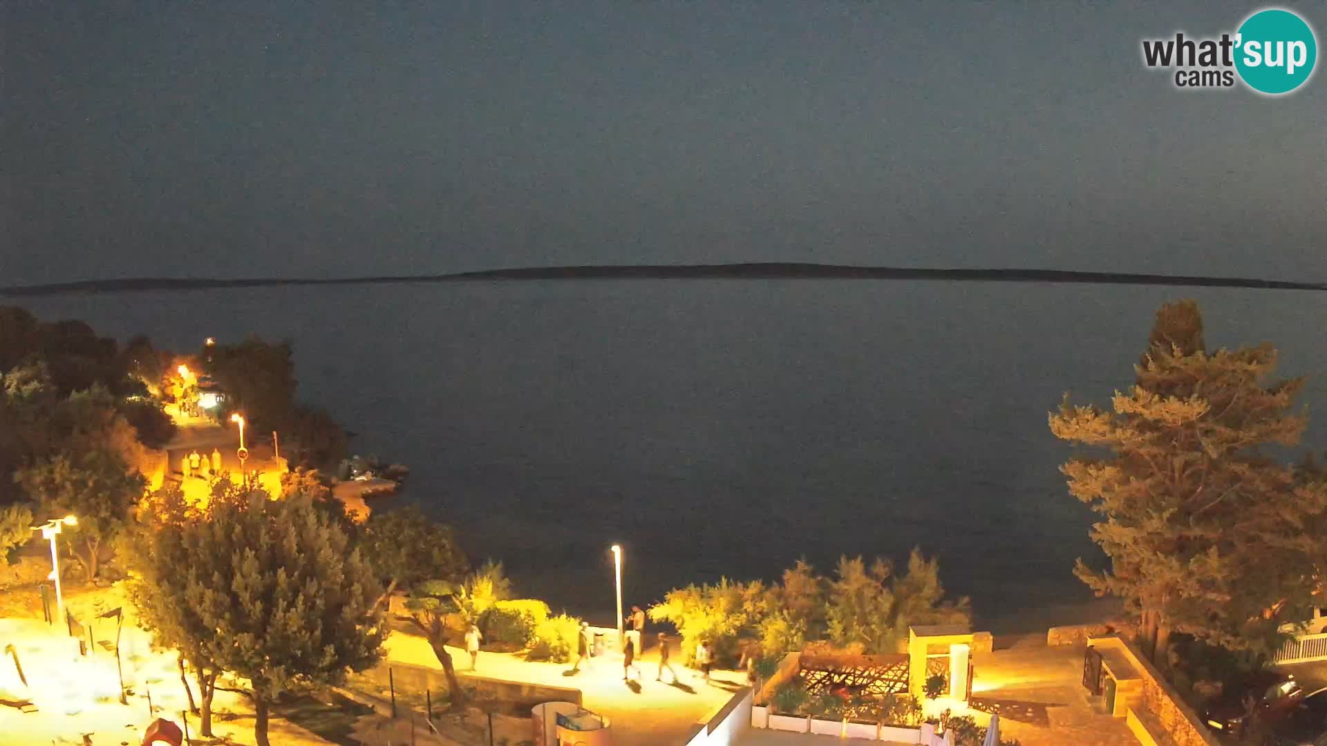 Webcam Strand Male Mandre – Liveblick von der Insel Pag