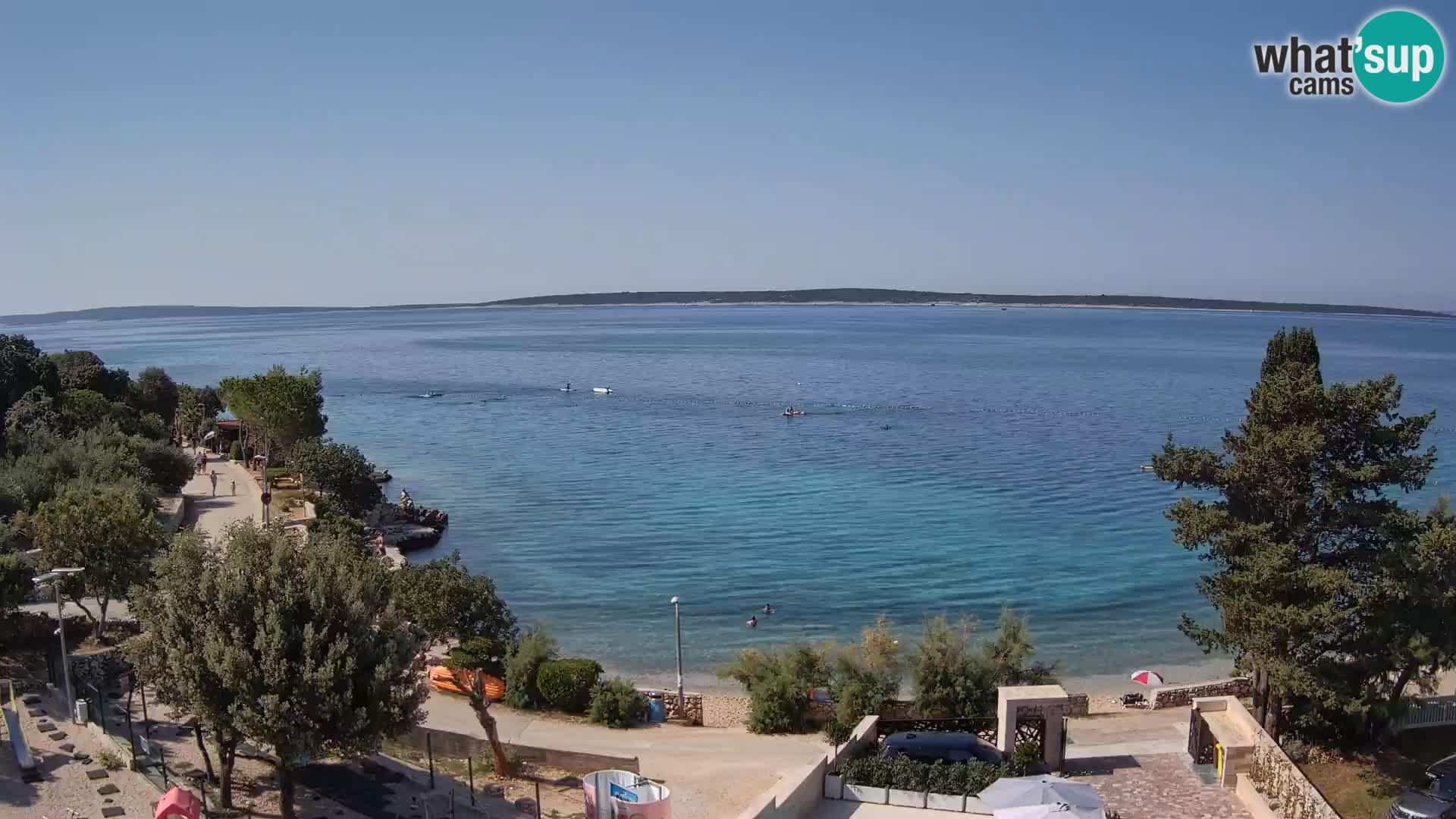 Webcam Plaža Male Mandre – Live View from Pag Island