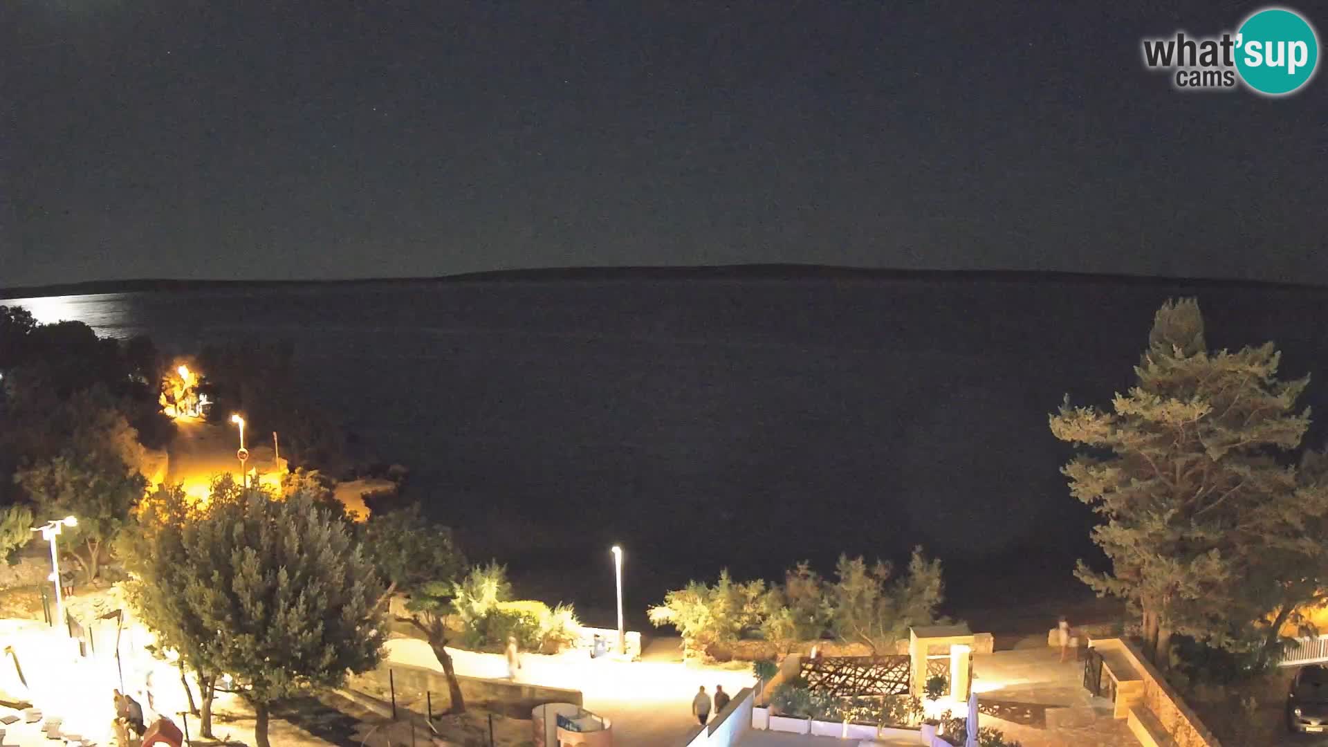 Webcam Plaža Male Mandre – Diretta dalla spiaggia sull’isola di Pag