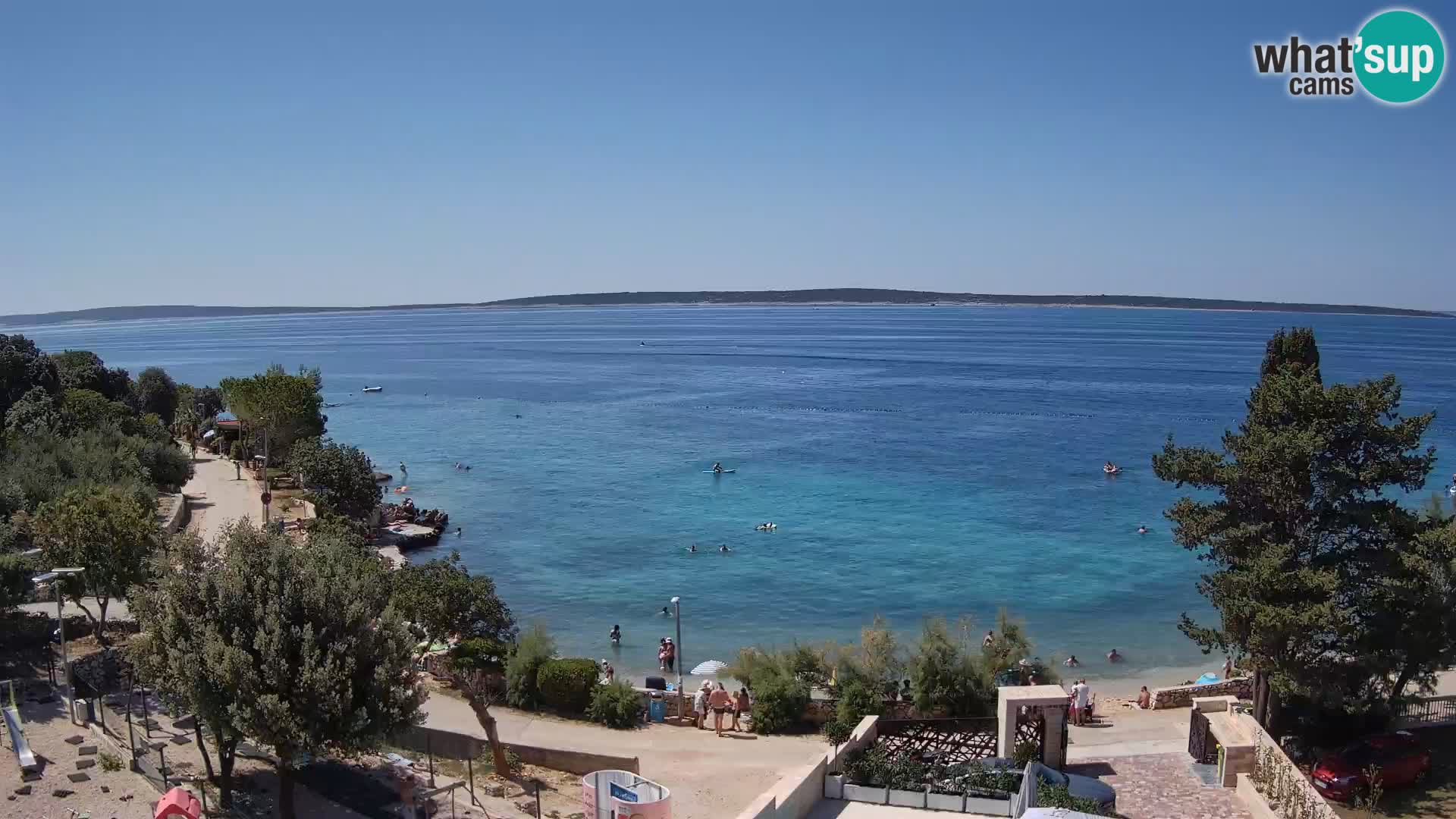 Webcam Plaža Male Mandre – Live View from Pag Island