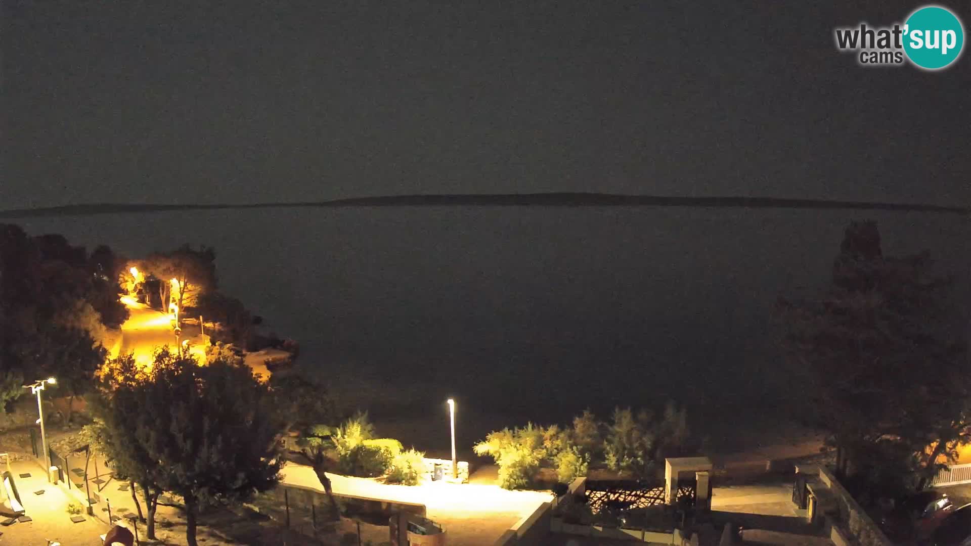 Webcam Plaža Male Mandre – Diretta dalla spiaggia sull’isola di Pag