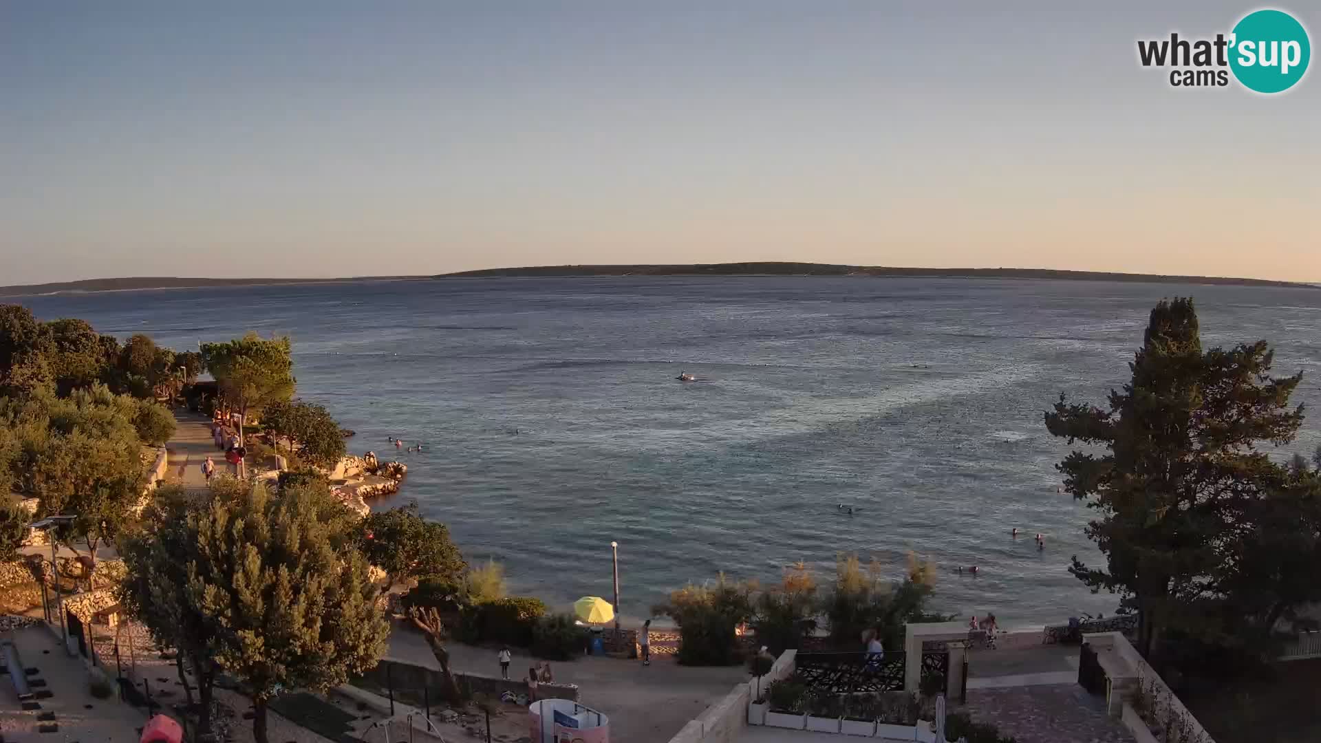 Webcam Plaža Male Mandre – Diretta dalla spiaggia sull’isola di Pag