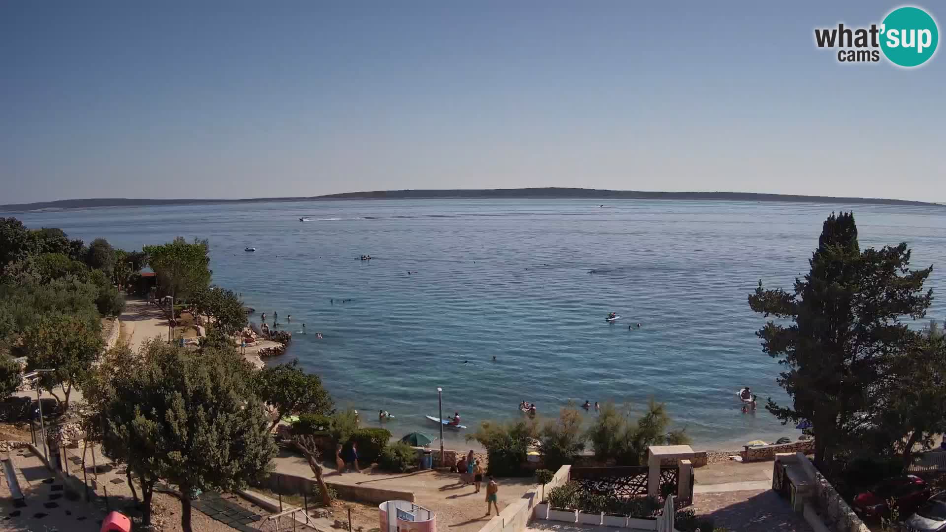 Webcam Plaža Male Mandre – Live View from Pag Island