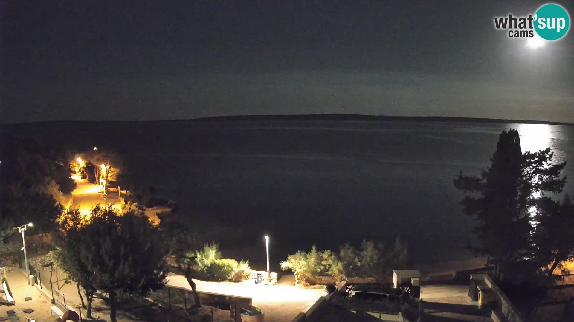 Webcam Strand Male Mandre – Liveblick von der Insel Pag