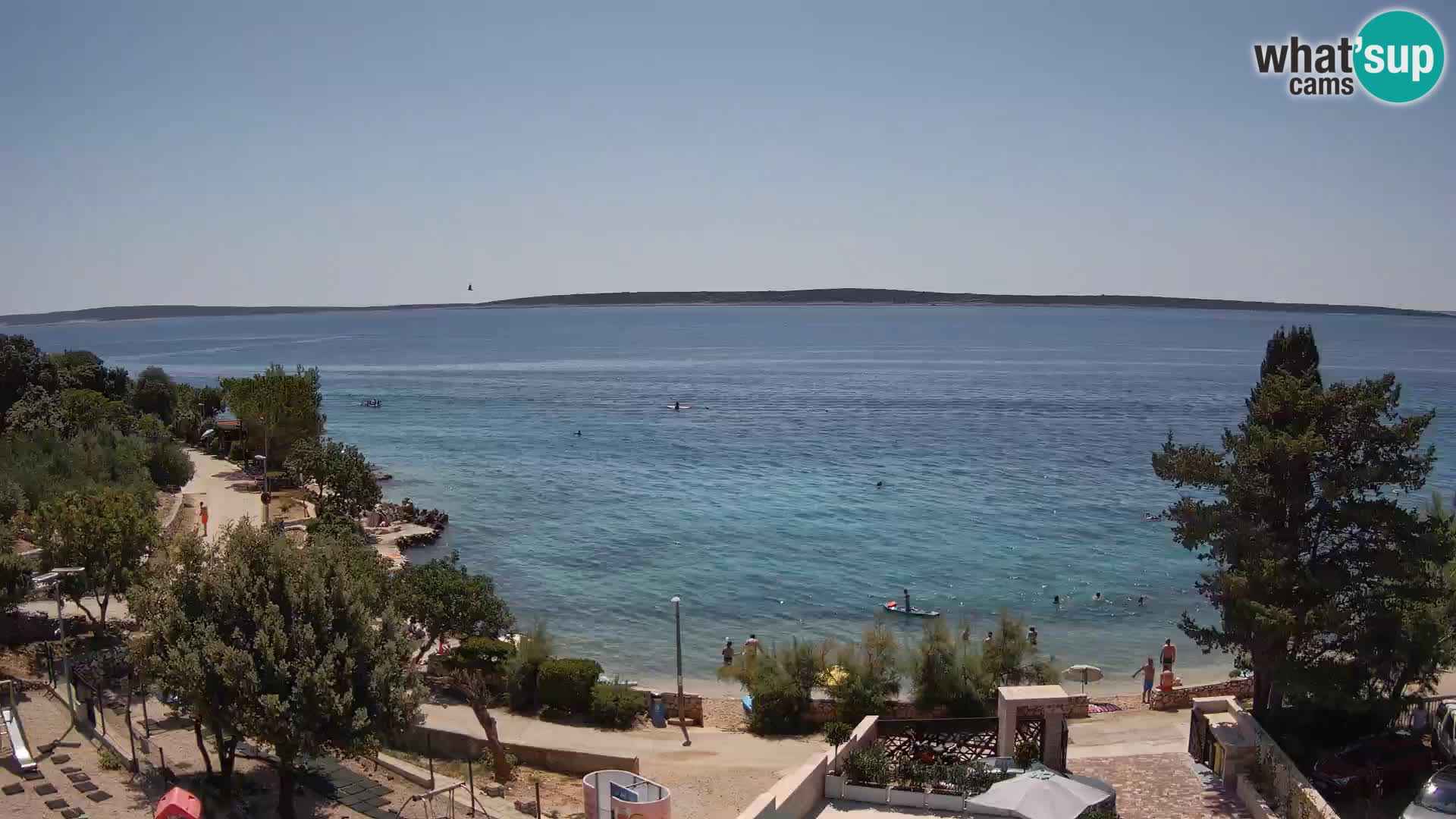 Webcam Plaža Male Mandre – Live View from Pag Island