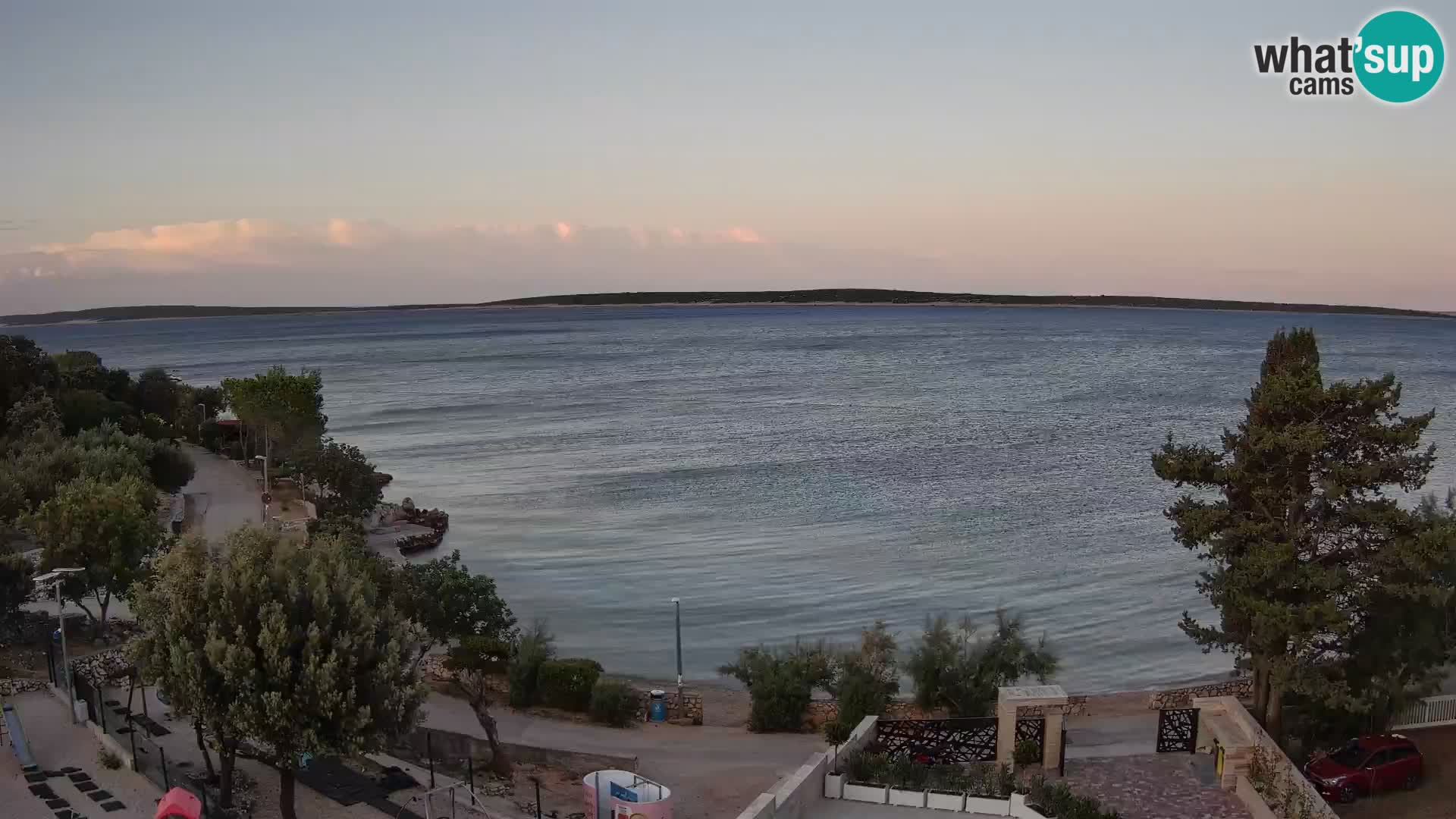 Webcam Plaža Male Mandre – Live View from Pag Island