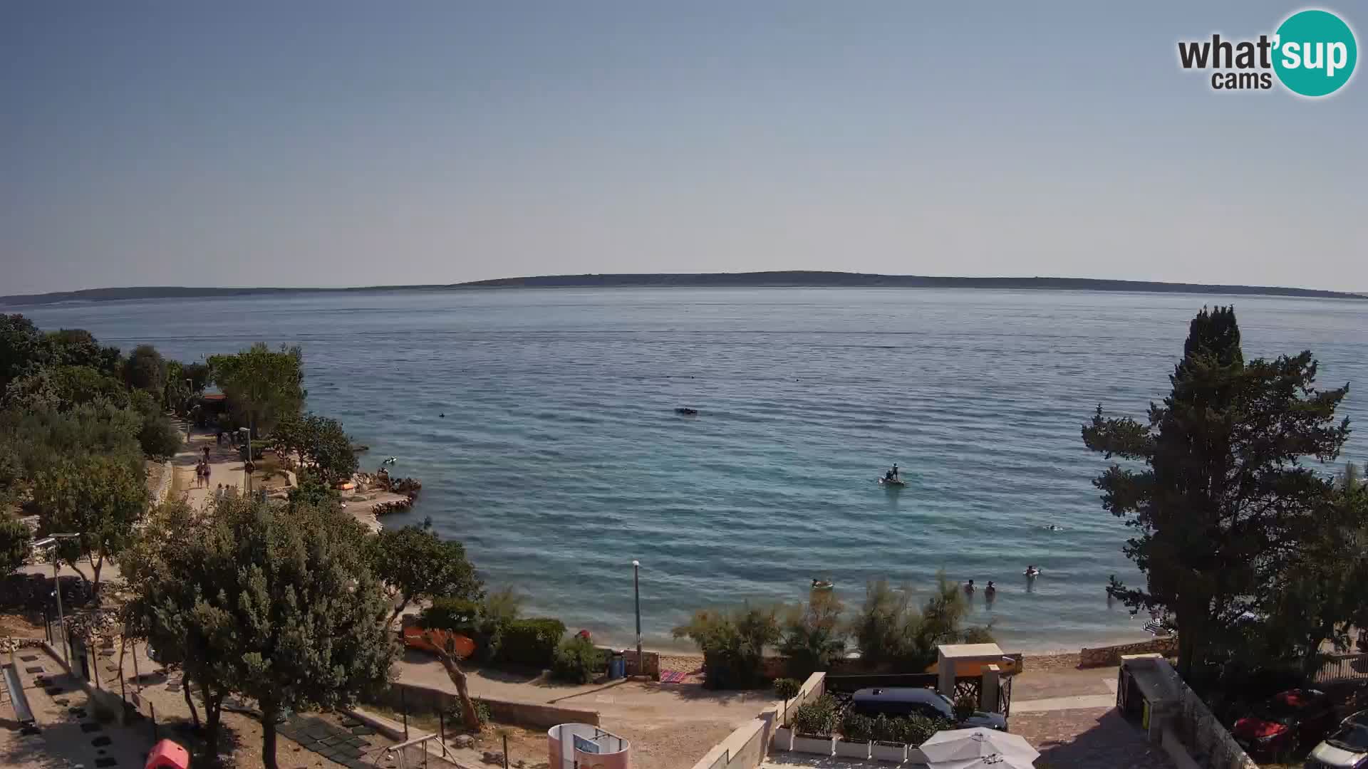 Webcam Plaža Male Mandre – Live View from Pag Island