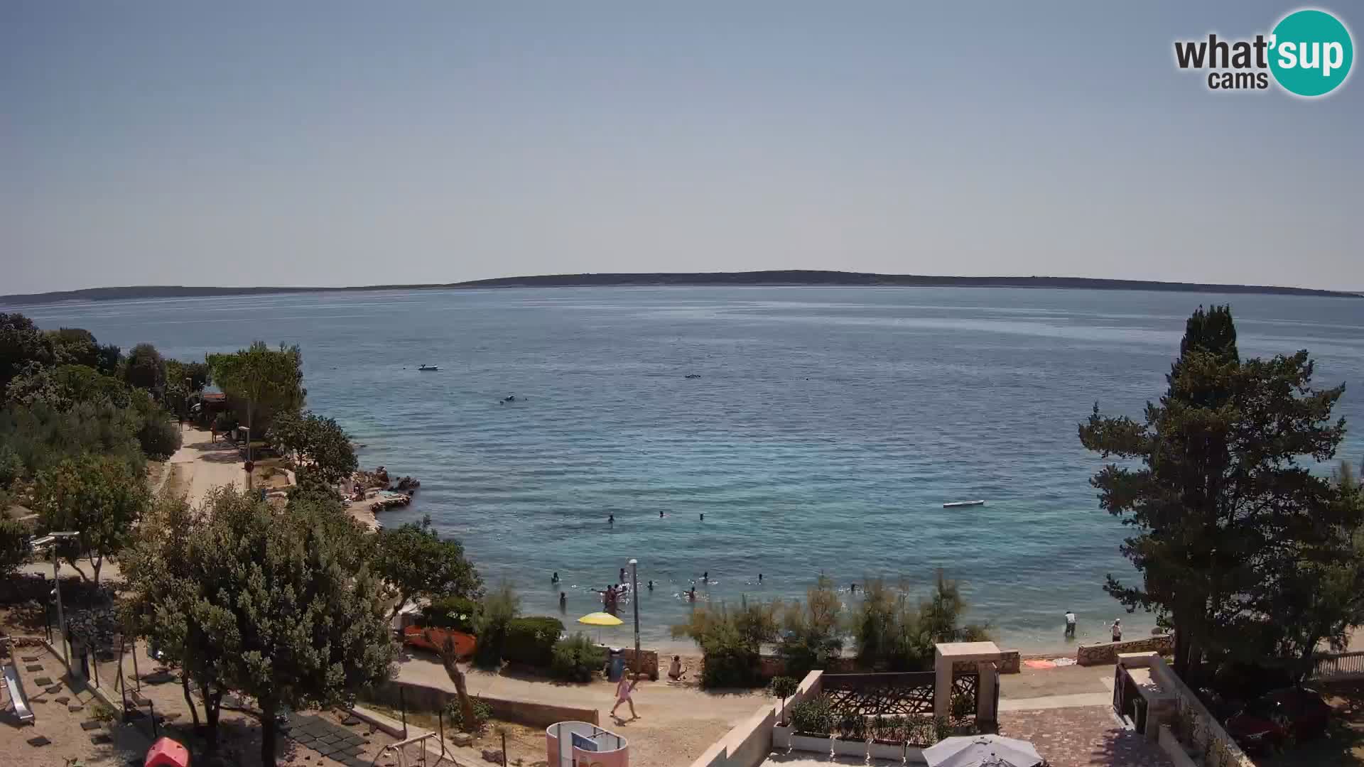 Webcam Plaža Male Mandre – Live View from Pag Island