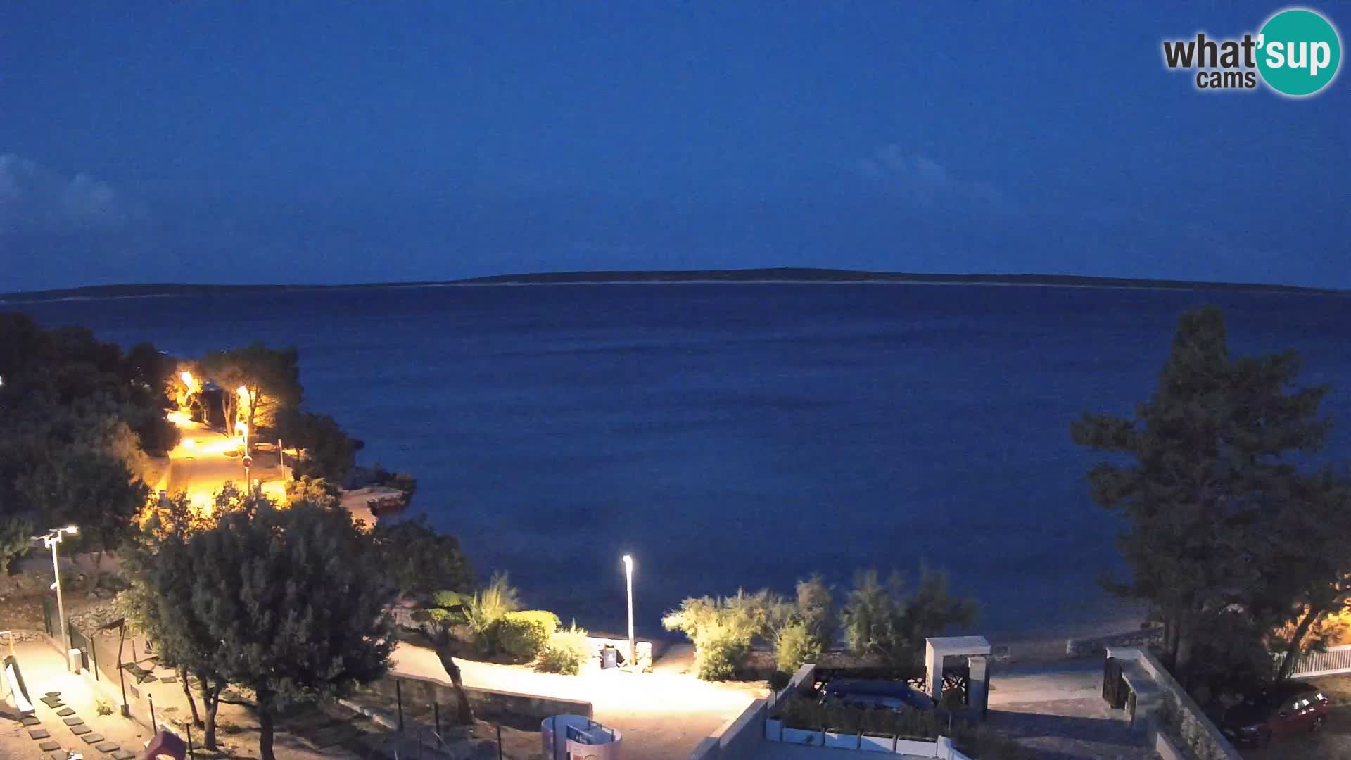 Webcam Plaža Male Mandre – Live View from Pag Island