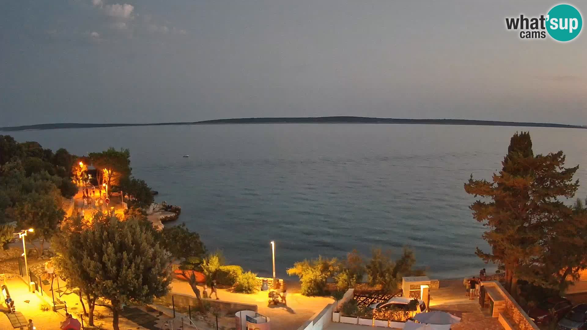 Webcam Plaža Male Mandre – Diretta dalla spiaggia sull’isola di Pag