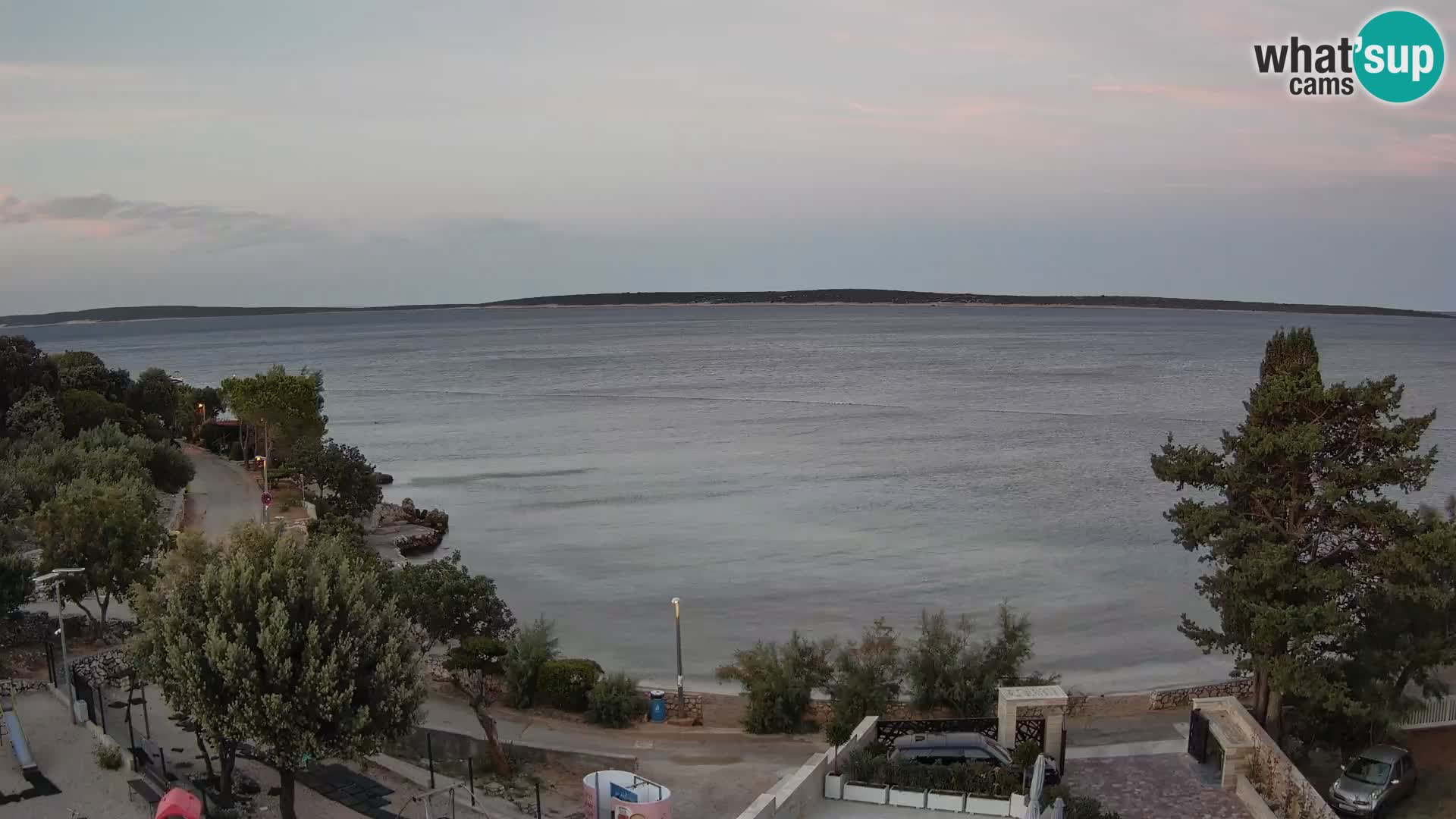 Webcam Plaža Male Mandre – Diretta dalla spiaggia sull’isola di Pag