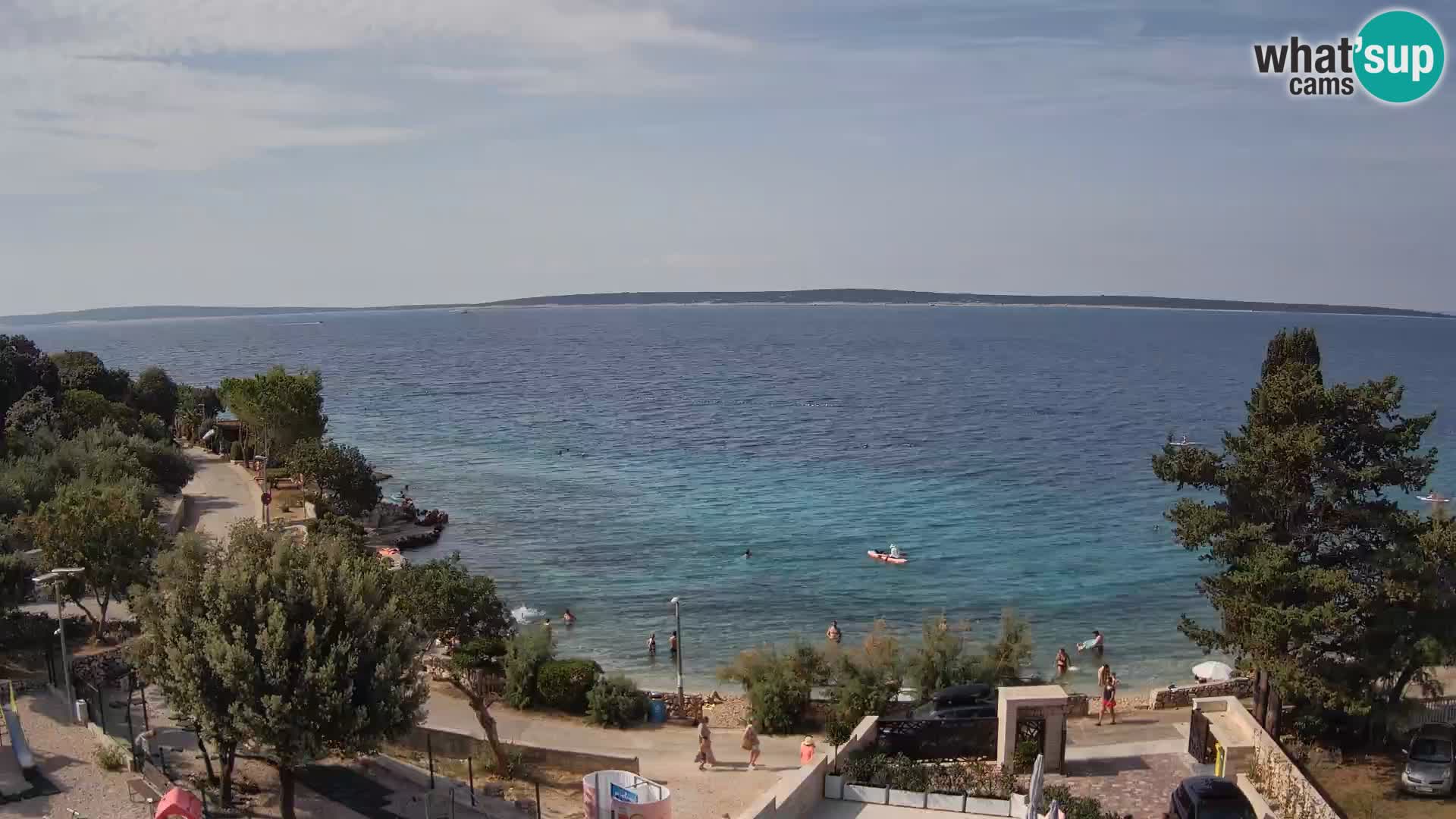Webcam Plaža Male Mandre – Live View from Pag Island
