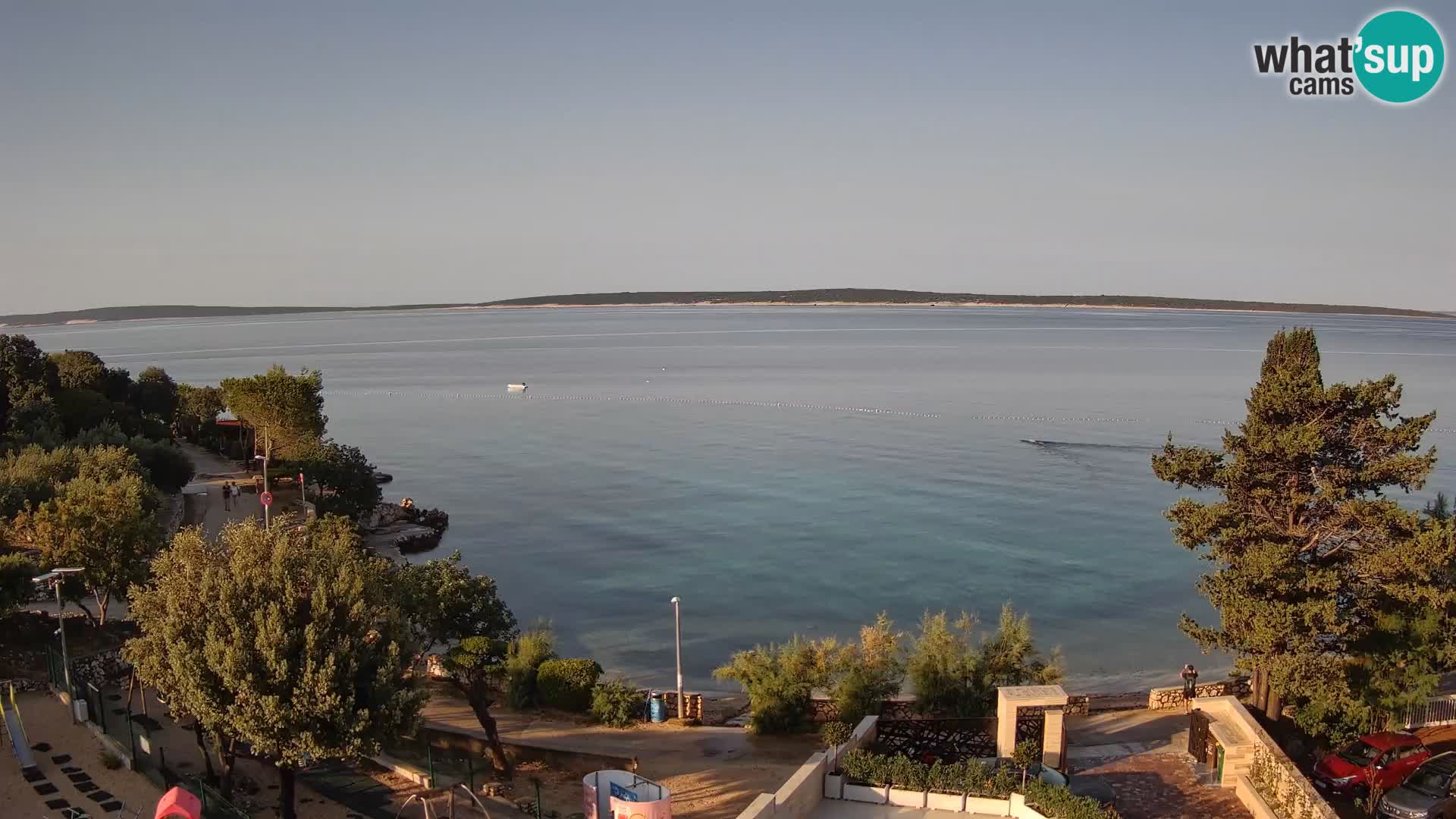 Webcam Plaža Male Mandre – Diretta dalla spiaggia sull’isola di Pag