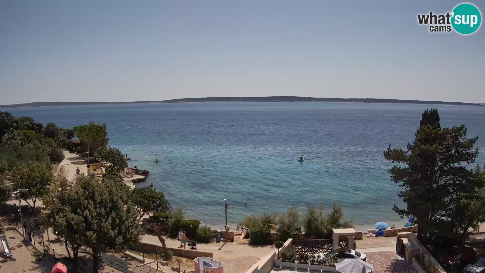 Webcam Plaža Male Mandre – Live View from Pag Island