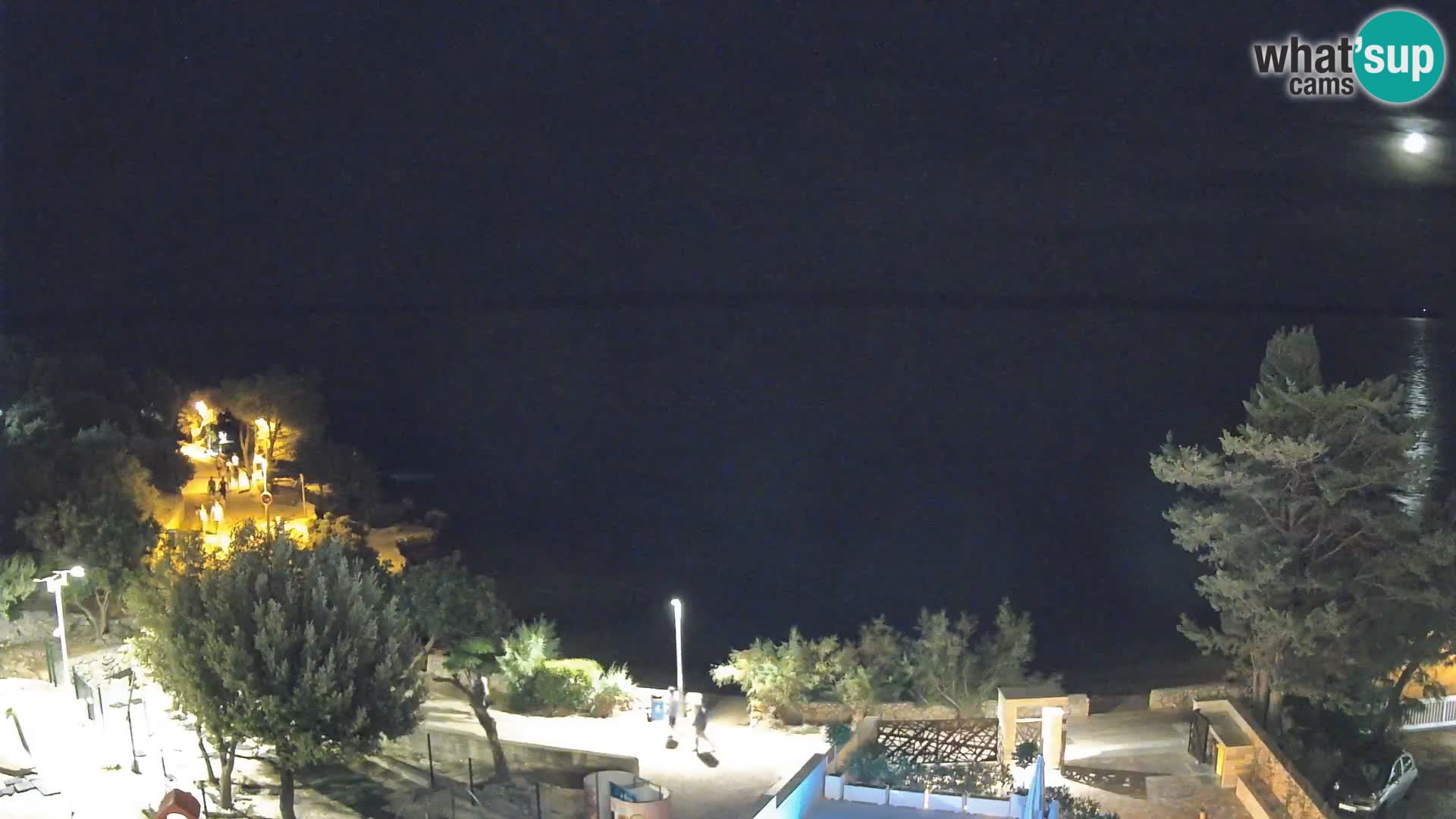 Webcam Strand Male Mandre – Liveblick von der Insel Pag