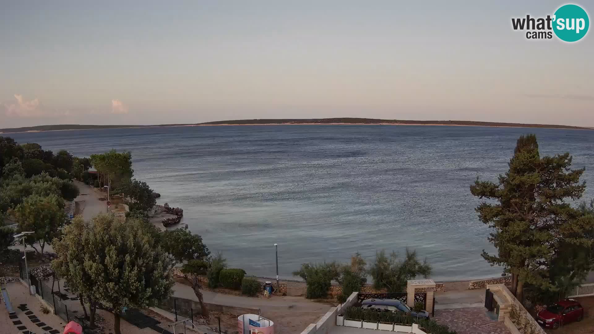Webcam Strand Male Mandre – Liveblick von der Insel Pag
