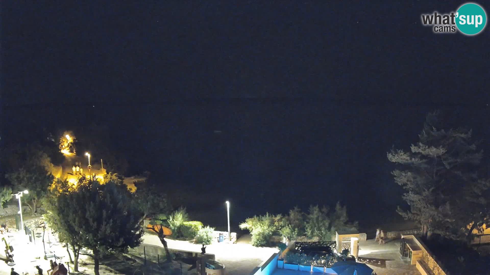 Webcam Plaža Male Mandre – Diretta dalla spiaggia sull’isola di Pag