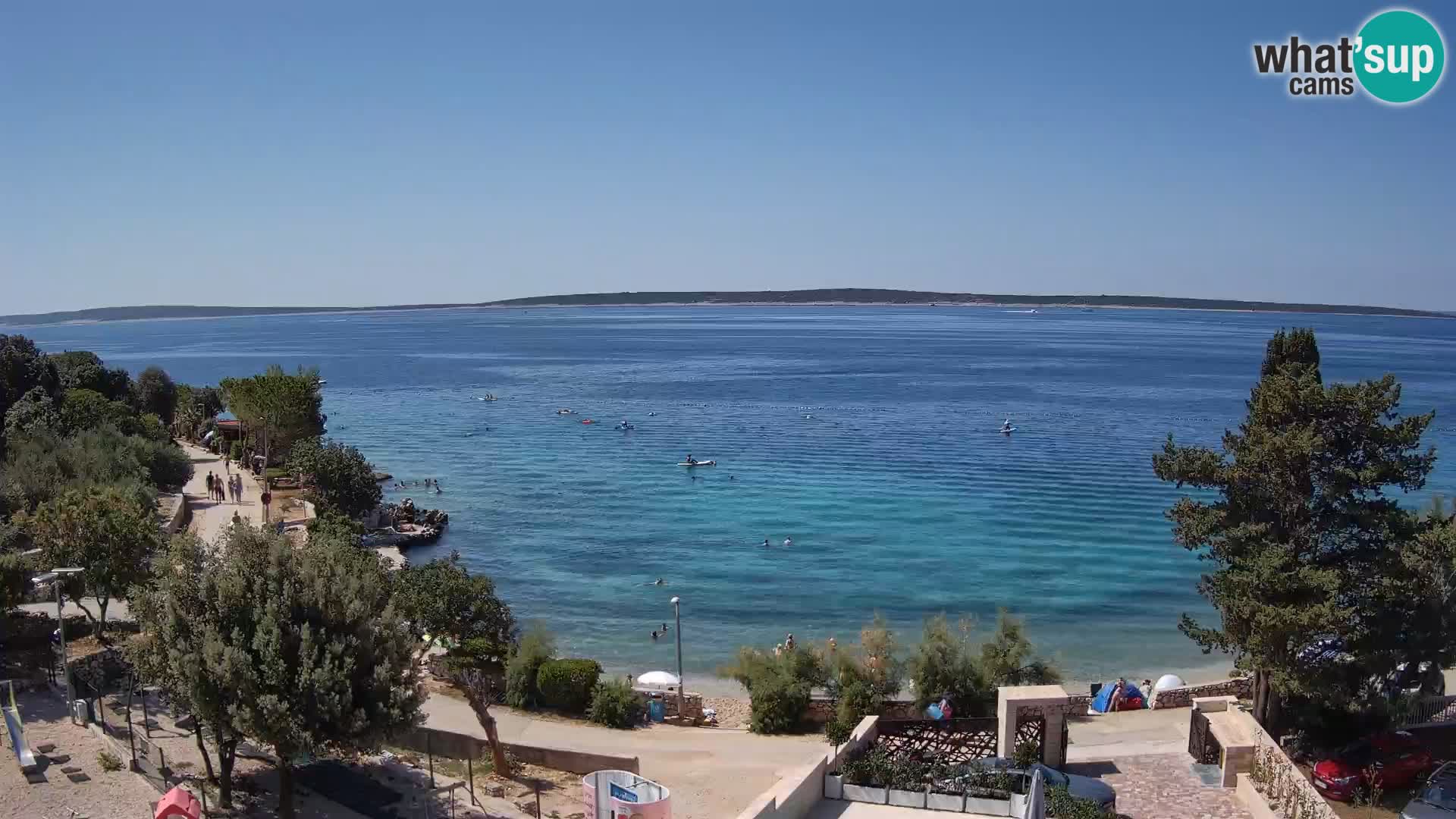 Webcam Plaža Male Mandre – Live View from Pag Island