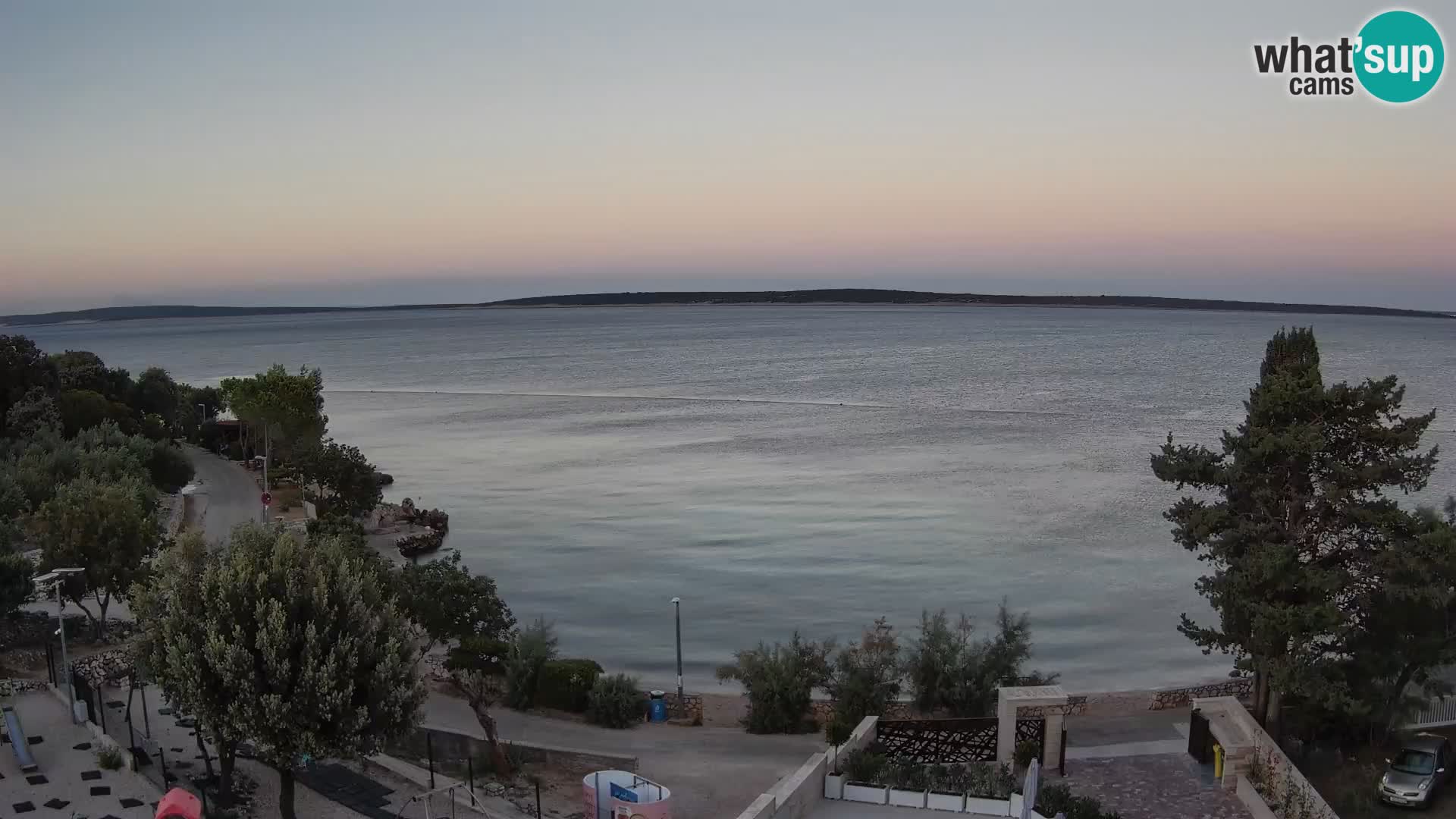 Webcam Plaža Male Mandre – Live View from Pag Island