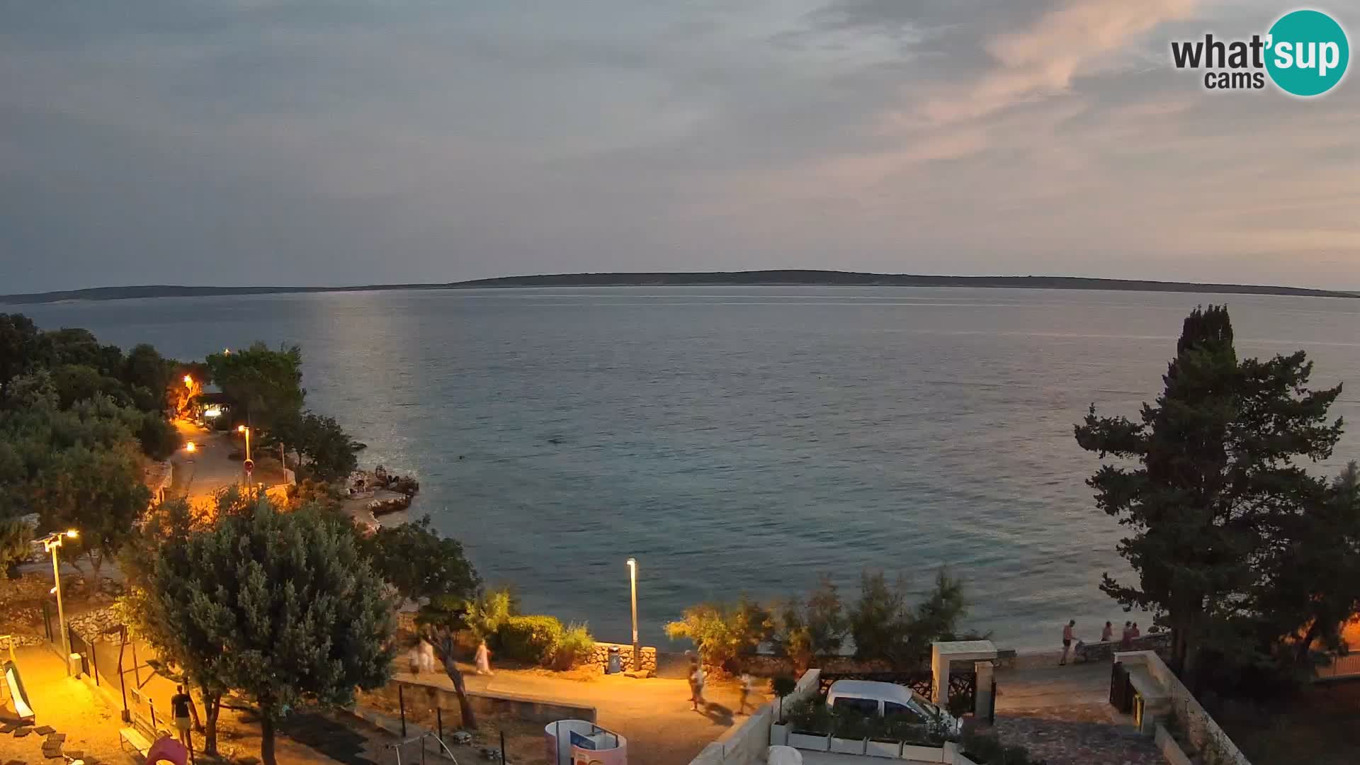 Webcam Strand Male Mandre – Liveblick von der Insel Pag
