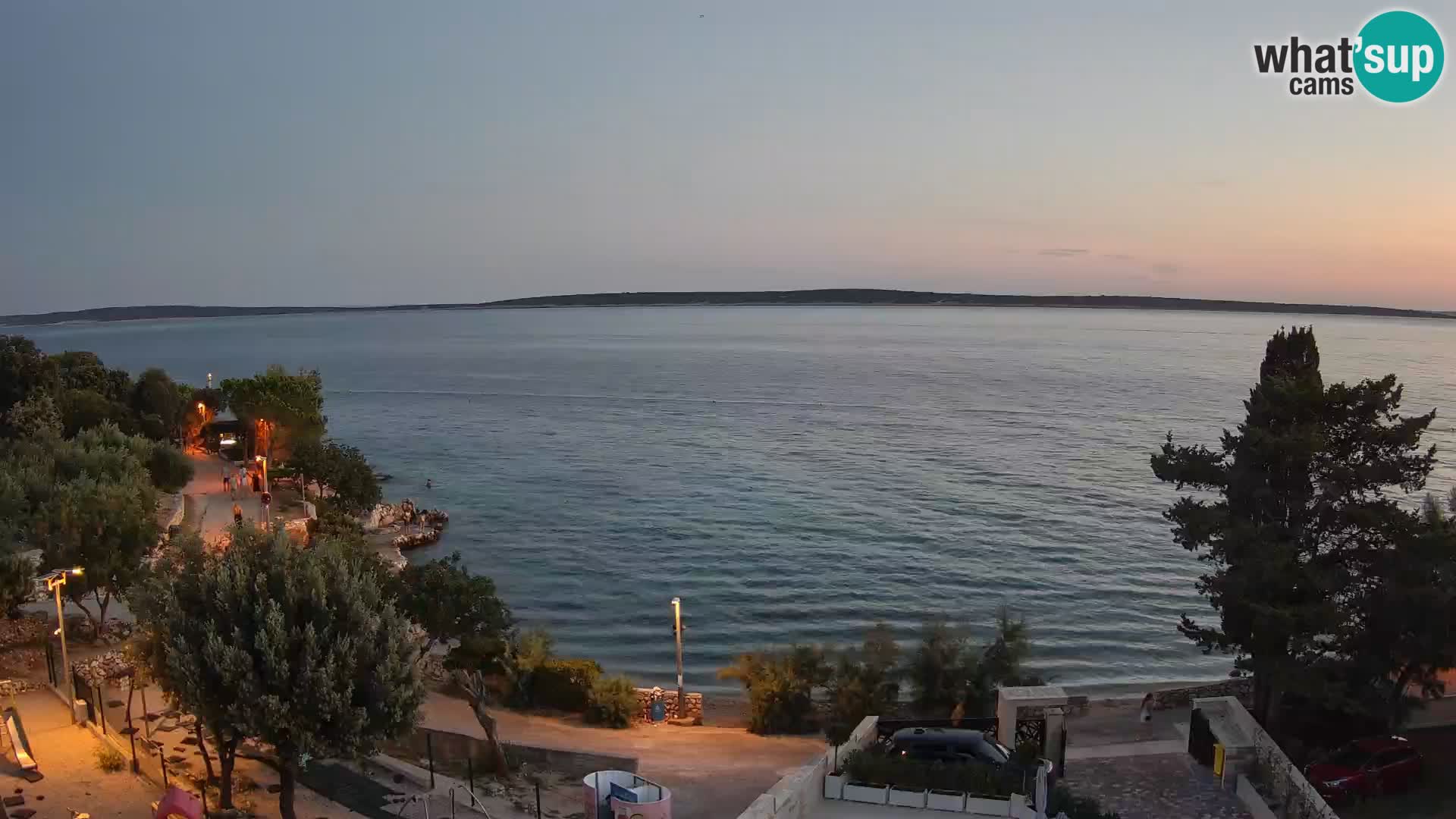 Webcam Plaža Male Mandre – Diretta dalla spiaggia sull’isola di Pag