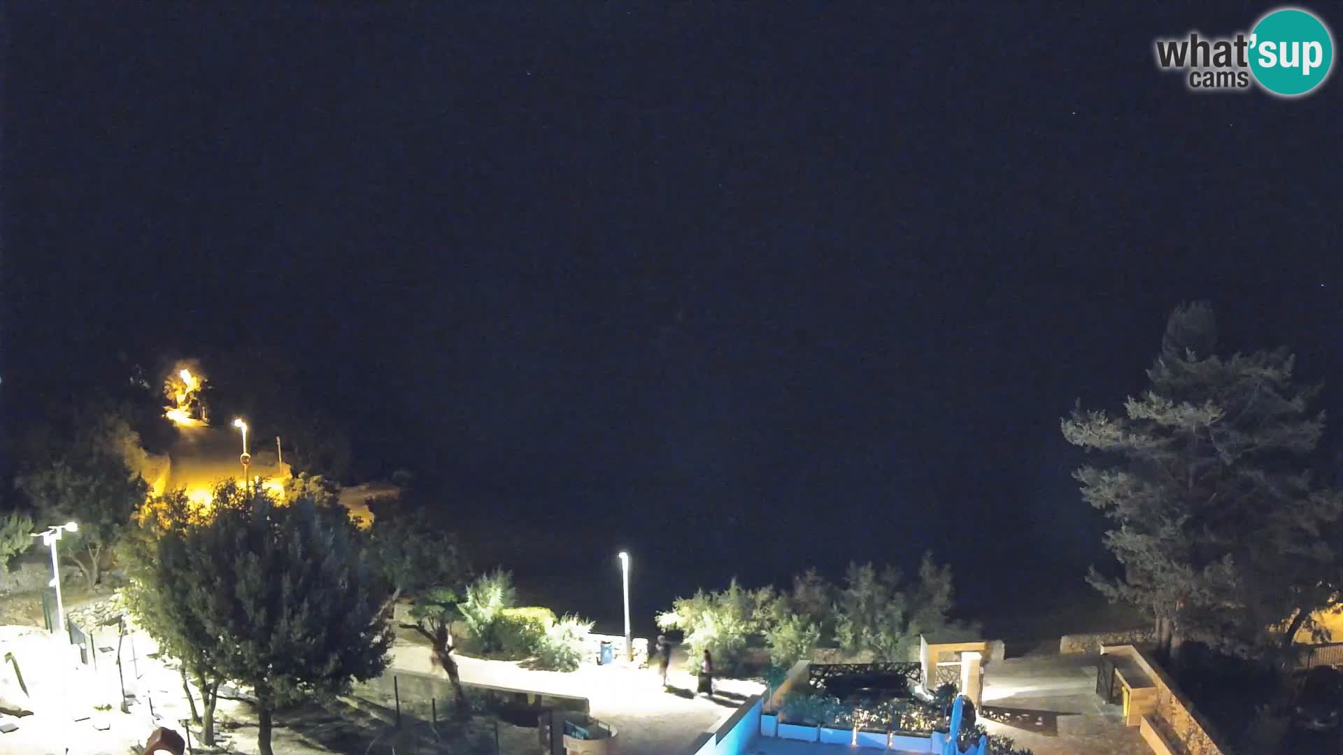 Webcam Plaža Male Mandre – Diretta dalla spiaggia sull’isola di Pag