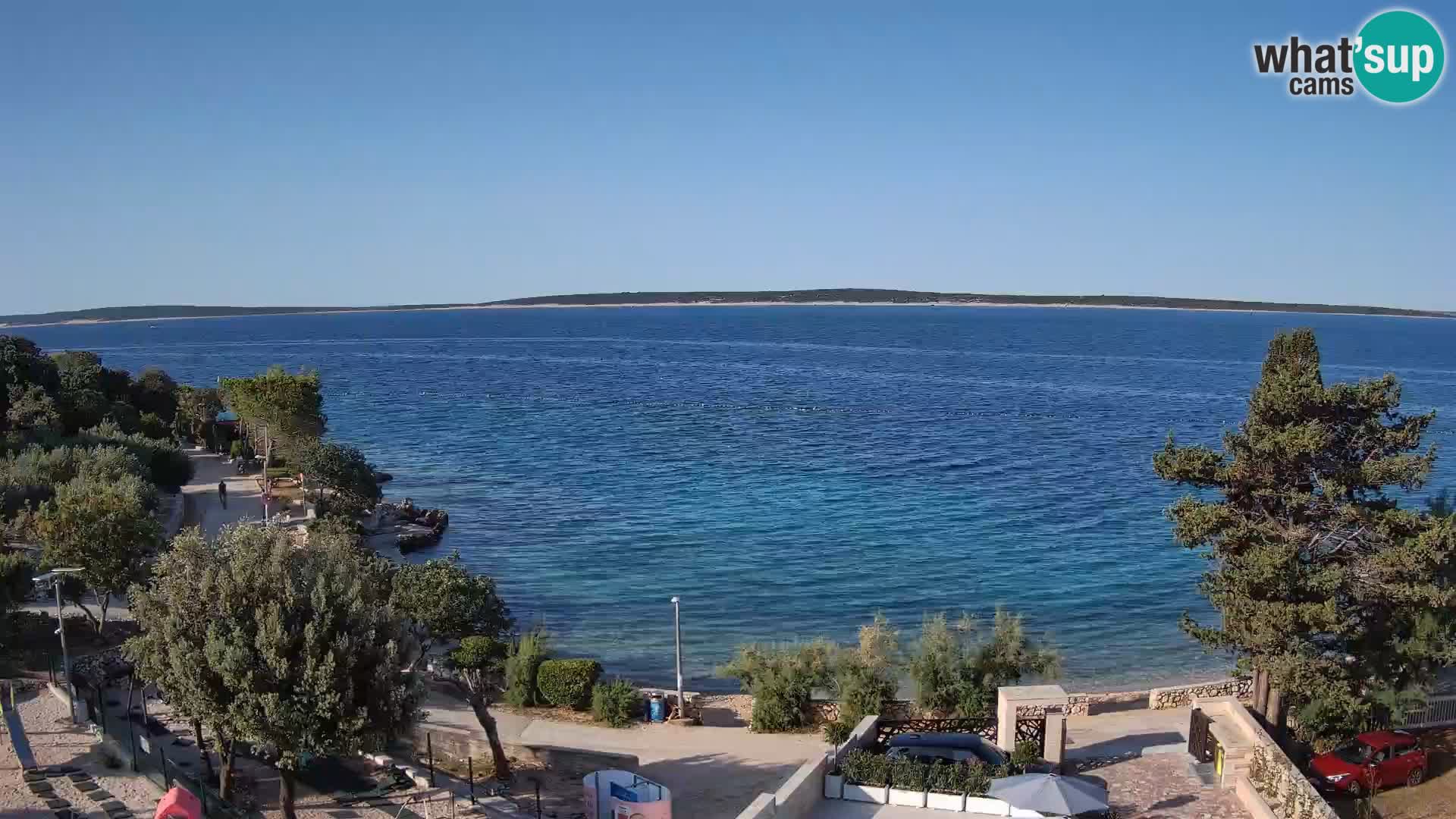 Webcam Plaža Male Mandre – Live View from Pag Island