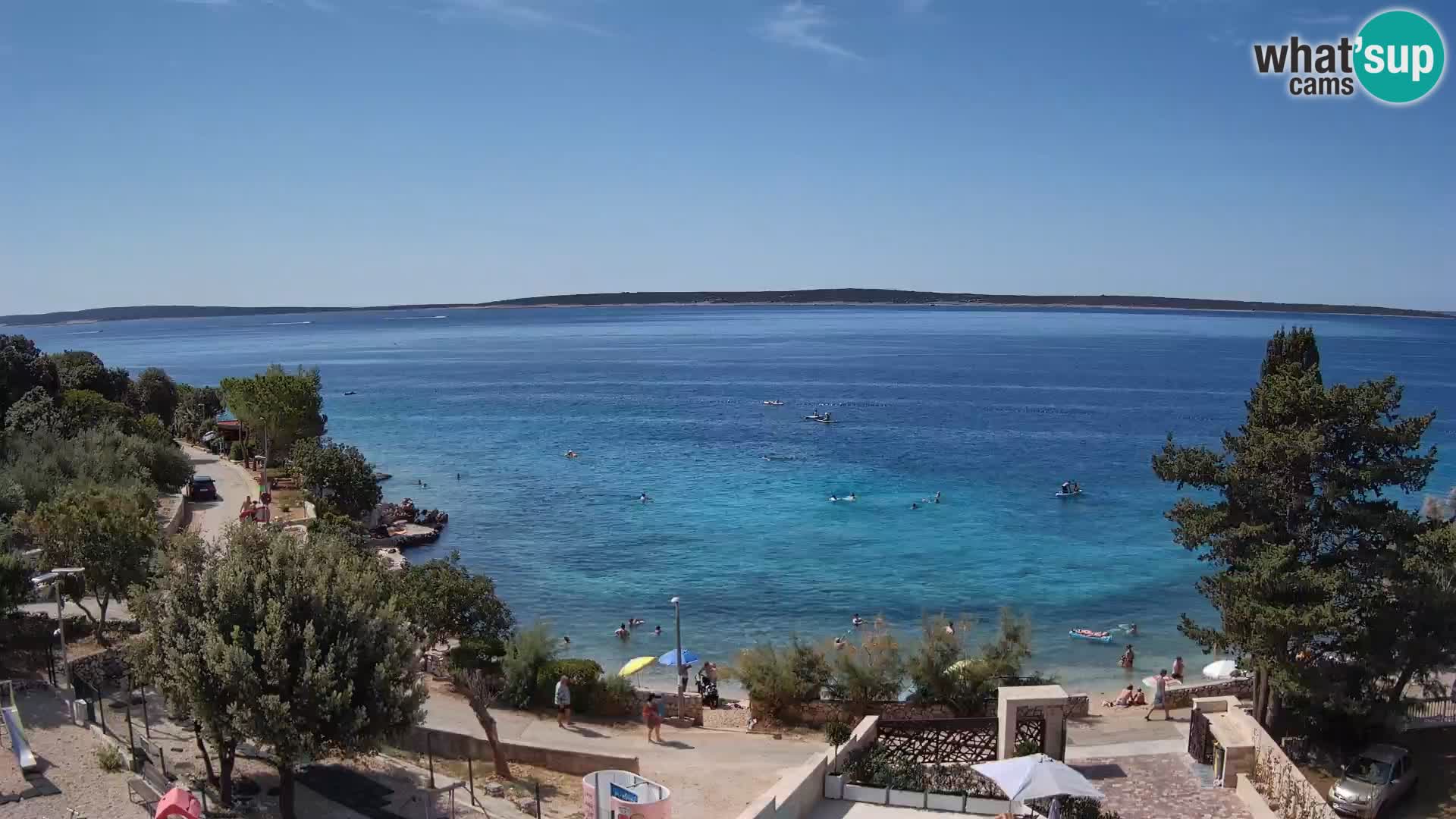 Webcam Plaža Male Mandre – Live View from Pag Island