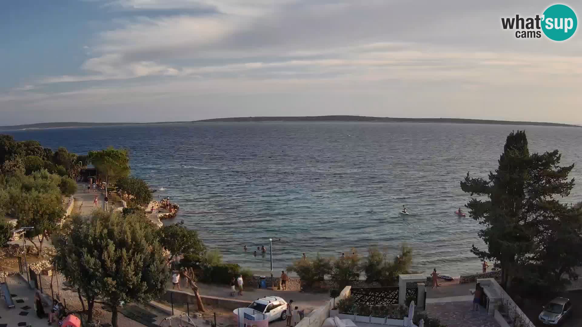 Webcam Strand Male Mandre – Liveblick von der Insel Pag