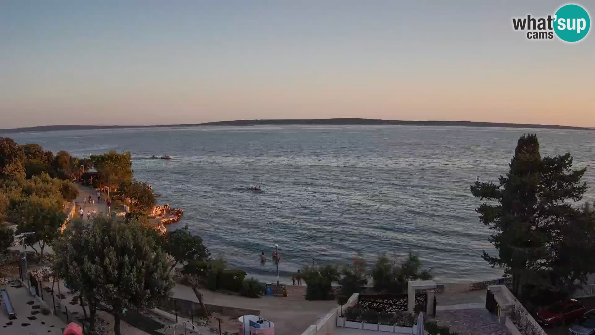 Webcam Strand Male Mandre – Liveblick von der Insel Pag