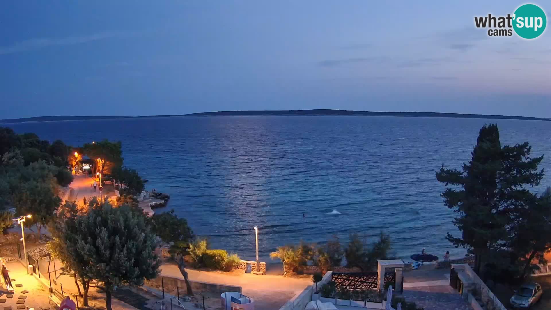 Webcam Strand Male Mandre – Liveblick von der Insel Pag