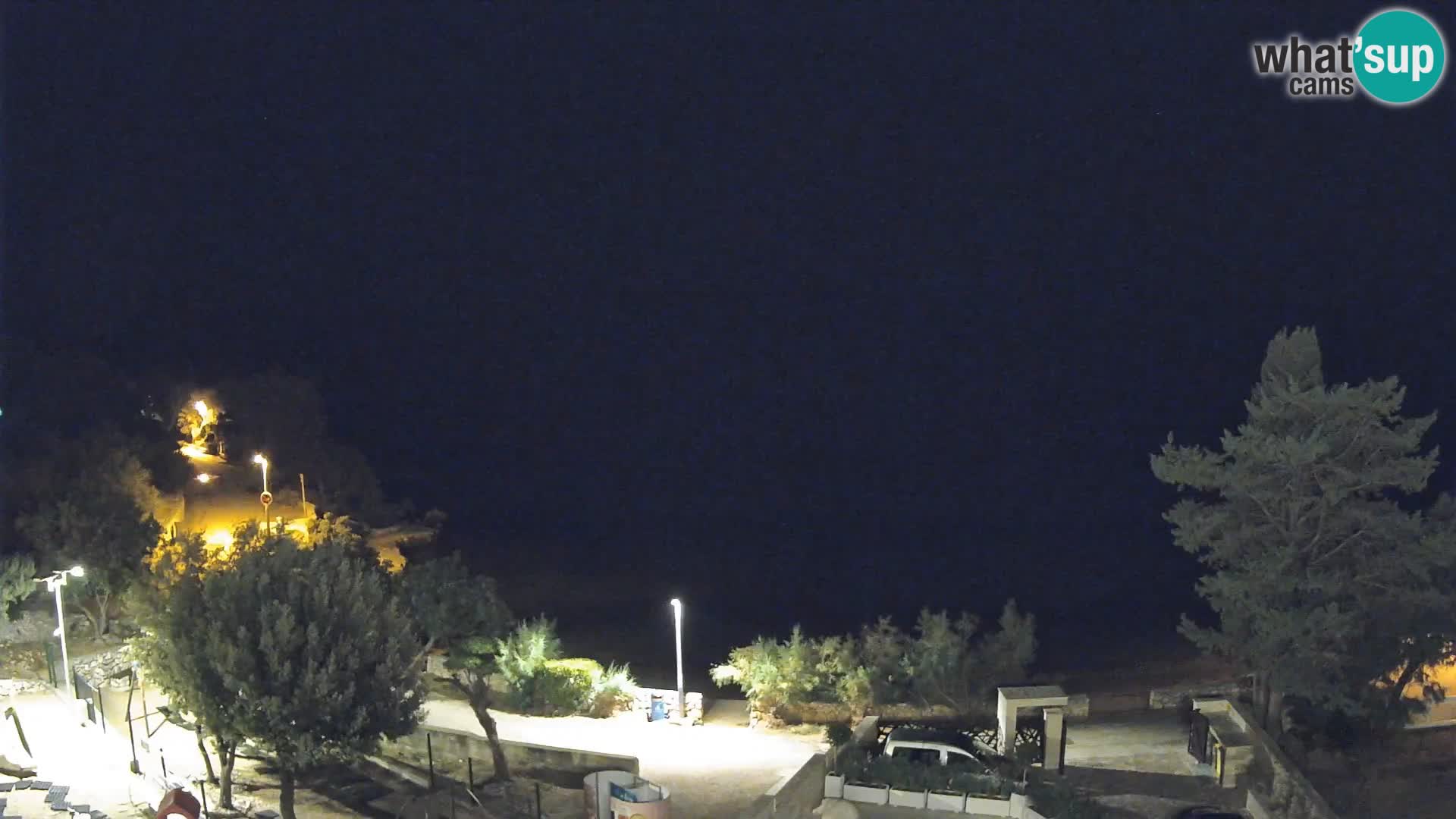 Webcam Strand Male Mandre – Liveblick von der Insel Pag