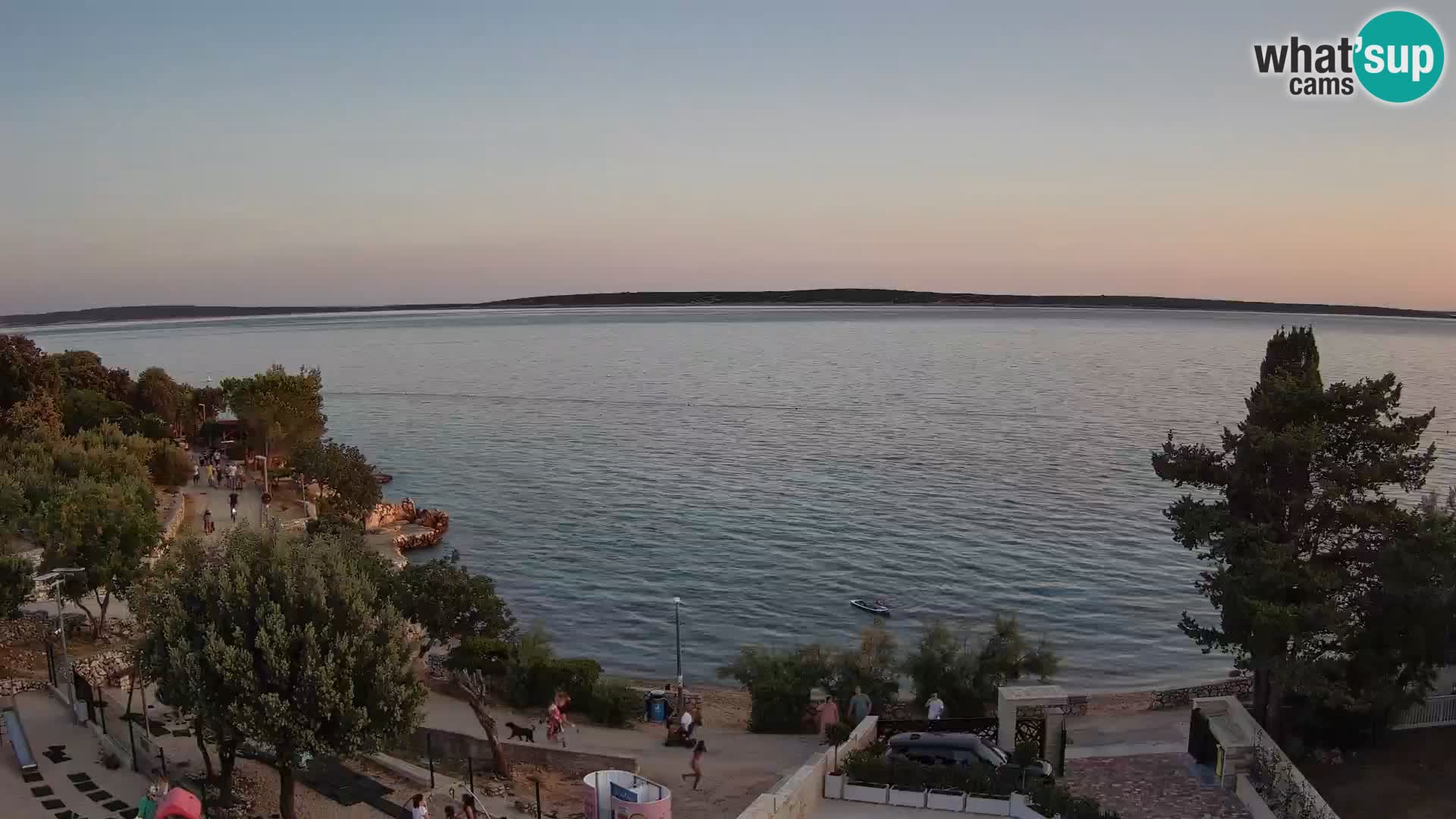 Webcam Plaža Male Mandre – Live View from Pag Island